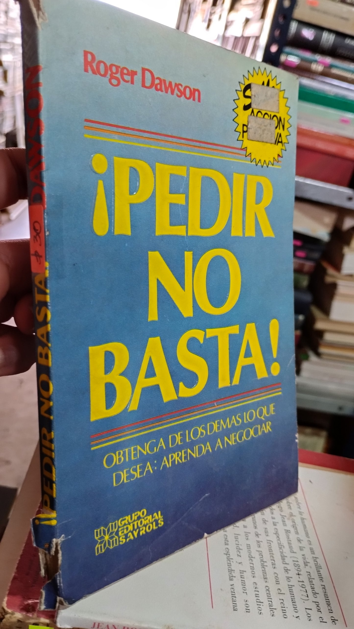 PEDIR NO BASTA POR ROGER DAWSON LIBRO USADO SUPERACION PERSONAL ALDAMA