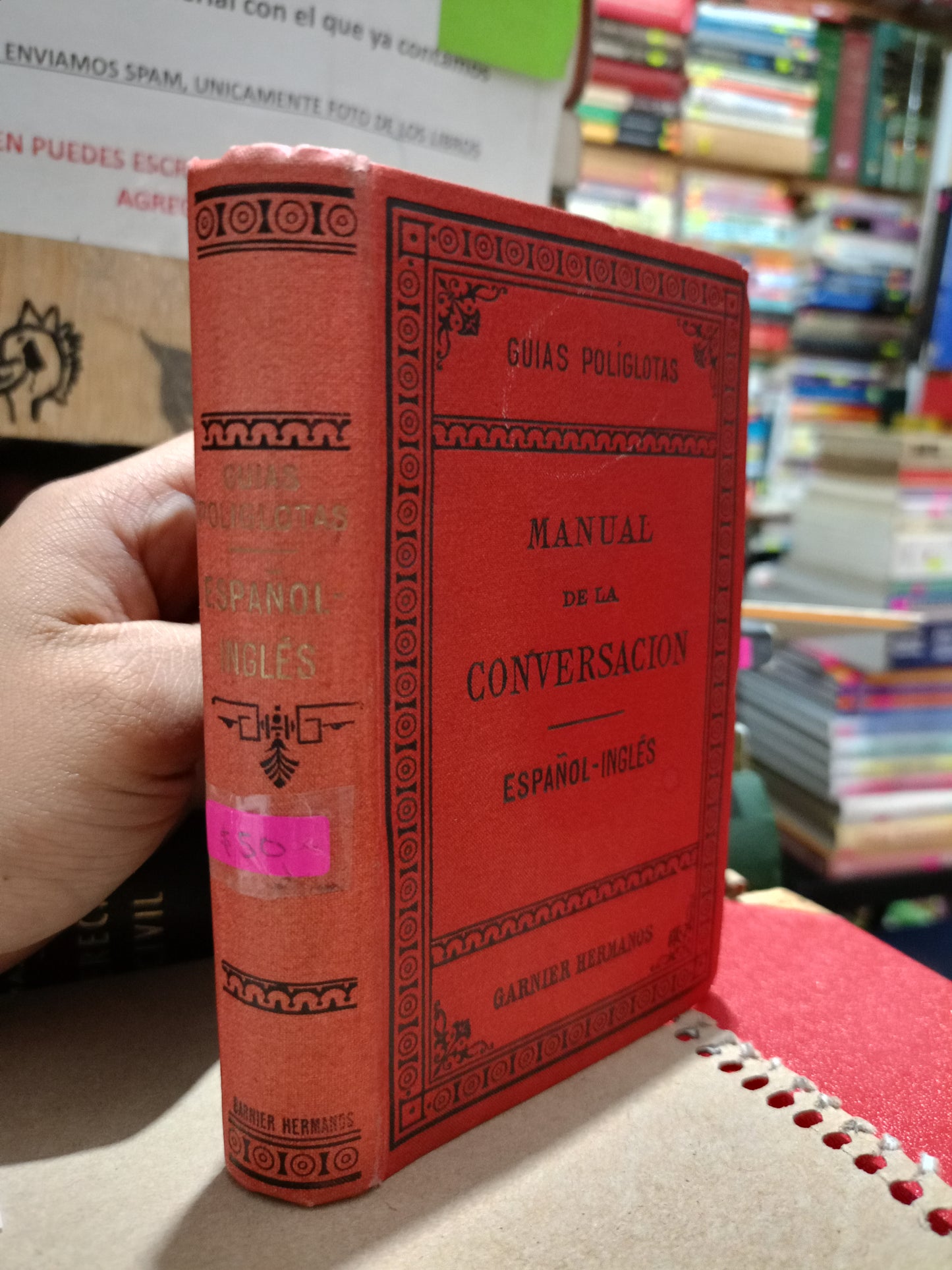 MANUAL DE LA CONVERSACION GARNIER HERMANOS USADO IDIOMAS LITERARIO 305