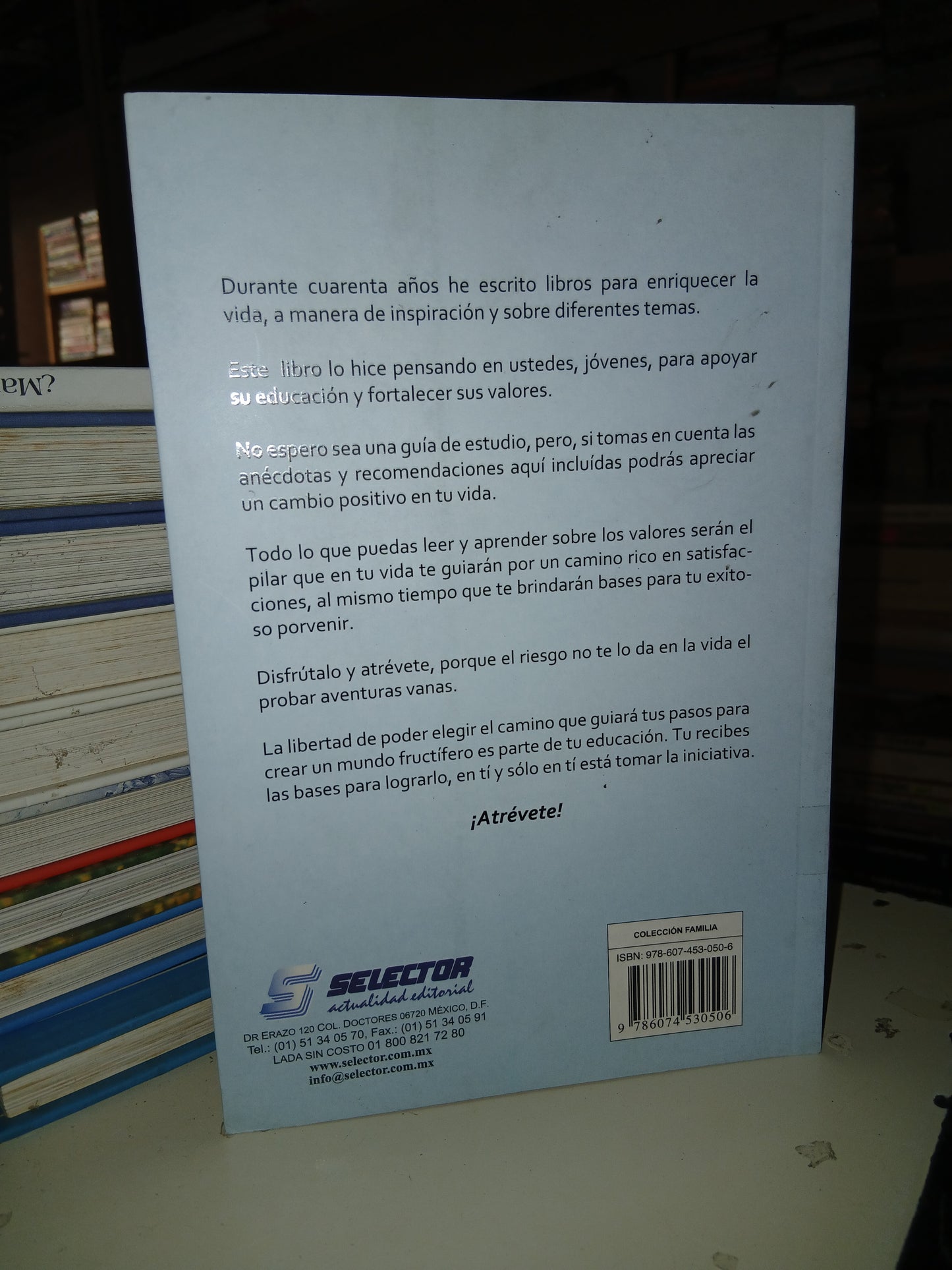 ¡ATRÉVETE A VIVIR TU JUVENTUD Y LIBERTAD! POR ROGER PATRÓN LUJÁN USADO SUPERACIÓN PERSONAL LITERARIO 207