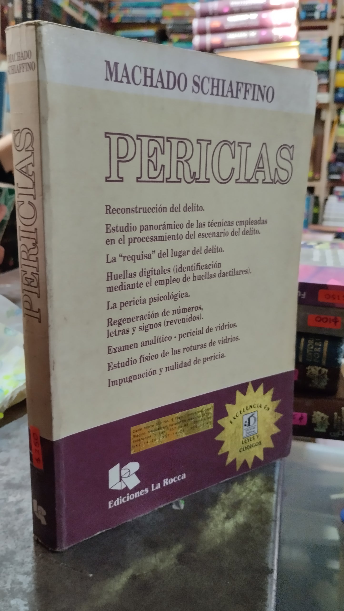 PERICIAS POR MACHADO SCHIAFFINO LIBRO USADO DERECHO ALDAMA