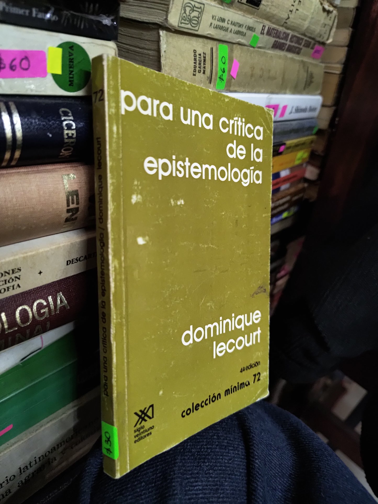 PARA UNA CRITICA DE LA EPISTEMOLOGIA POR DOMINIQUE LECOURT USADO SOCIOLOGIA LITERARIO 207