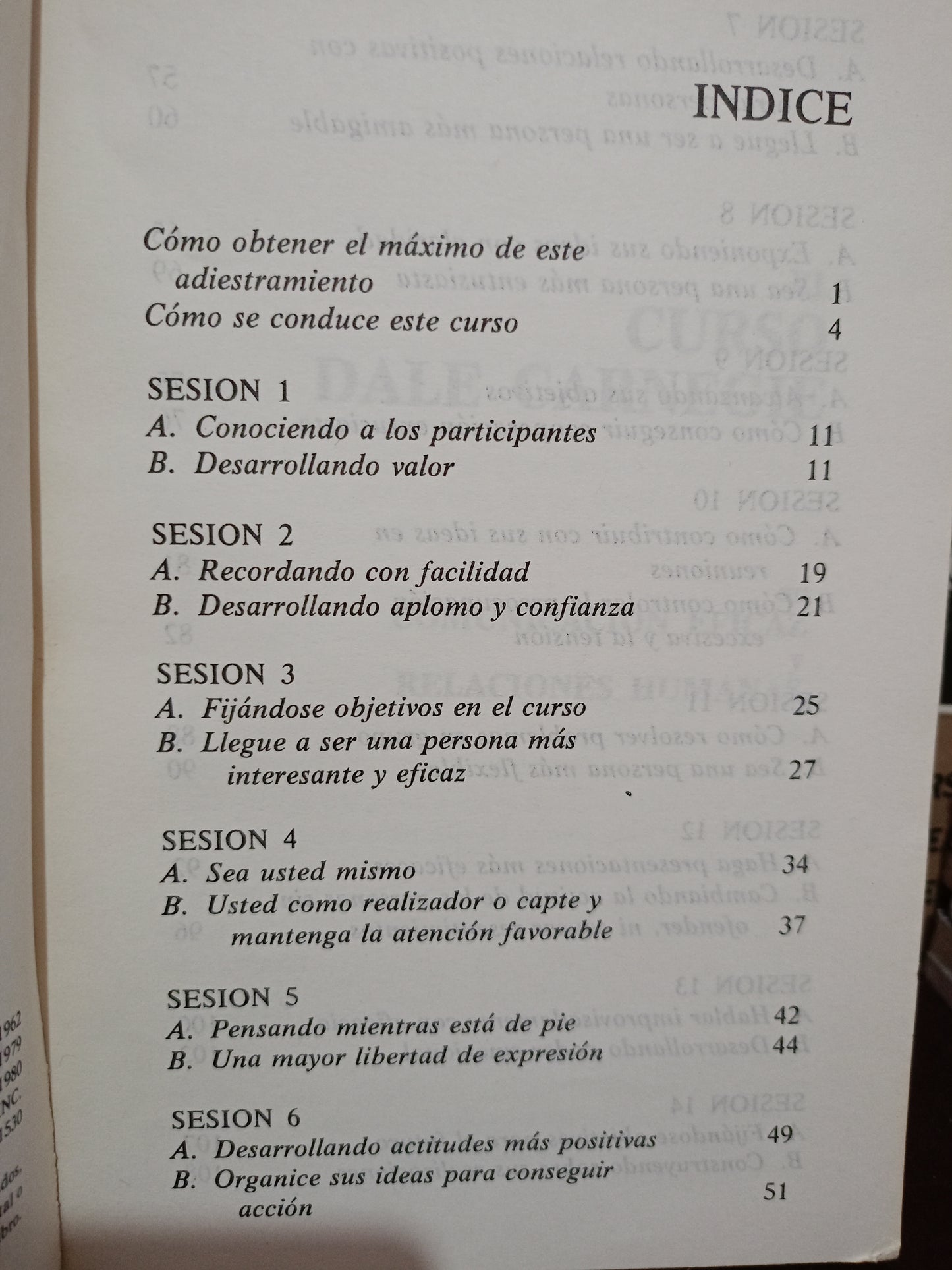 EL CURSO DALE CARNEGIE EN COMUNICACIÓN EFICAZ Y RELACIONES HUMANAS USADO SUPERACIÓN PERSONAL LITERARIO 305