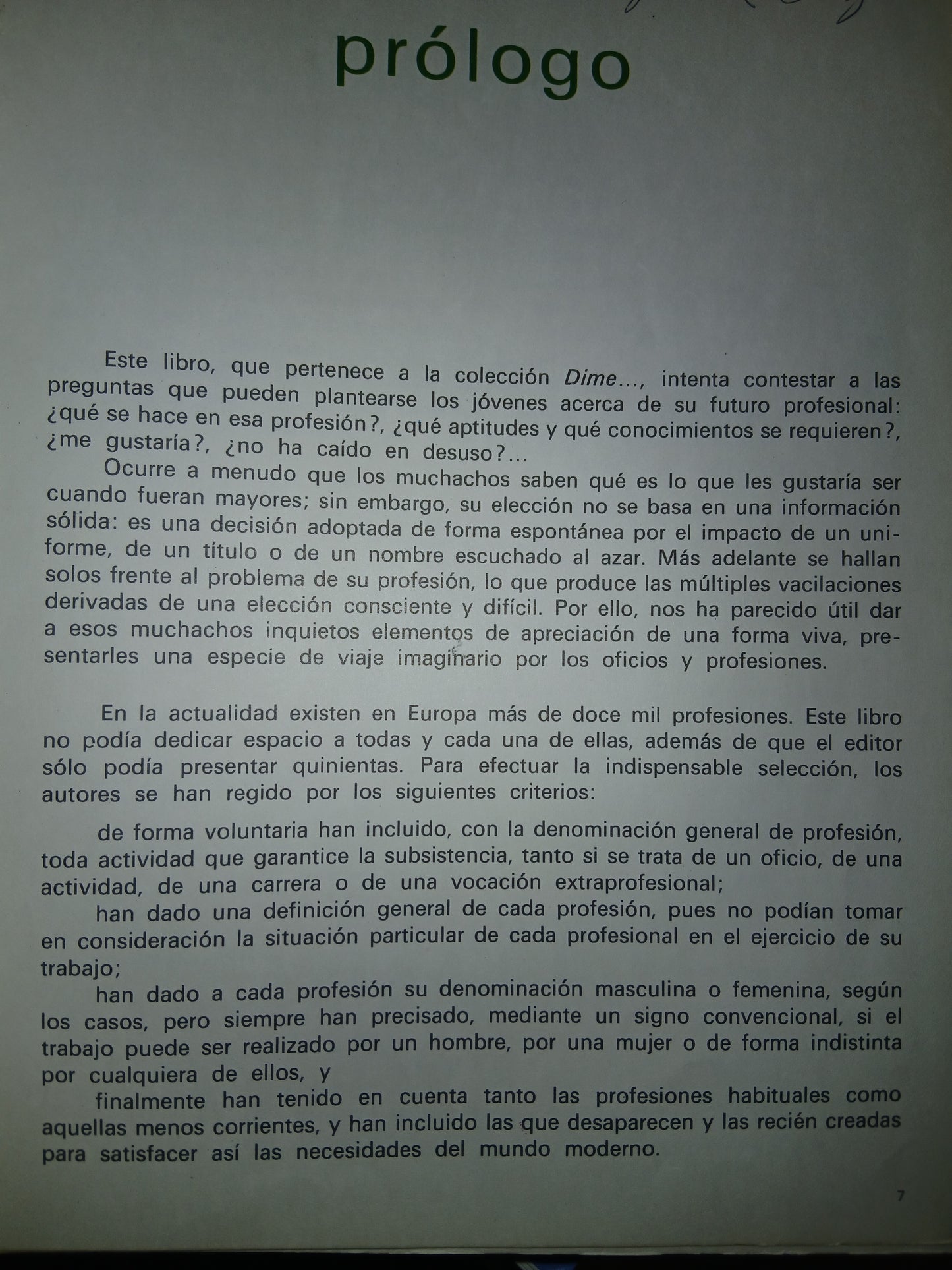 DIME CUÁL SERÁ MI PROFESIÓN POR SIMONNE MONLAU, PIERRE MOREAU Y GEORGES MONLAU USADO INFANTIL LITERARIO 207