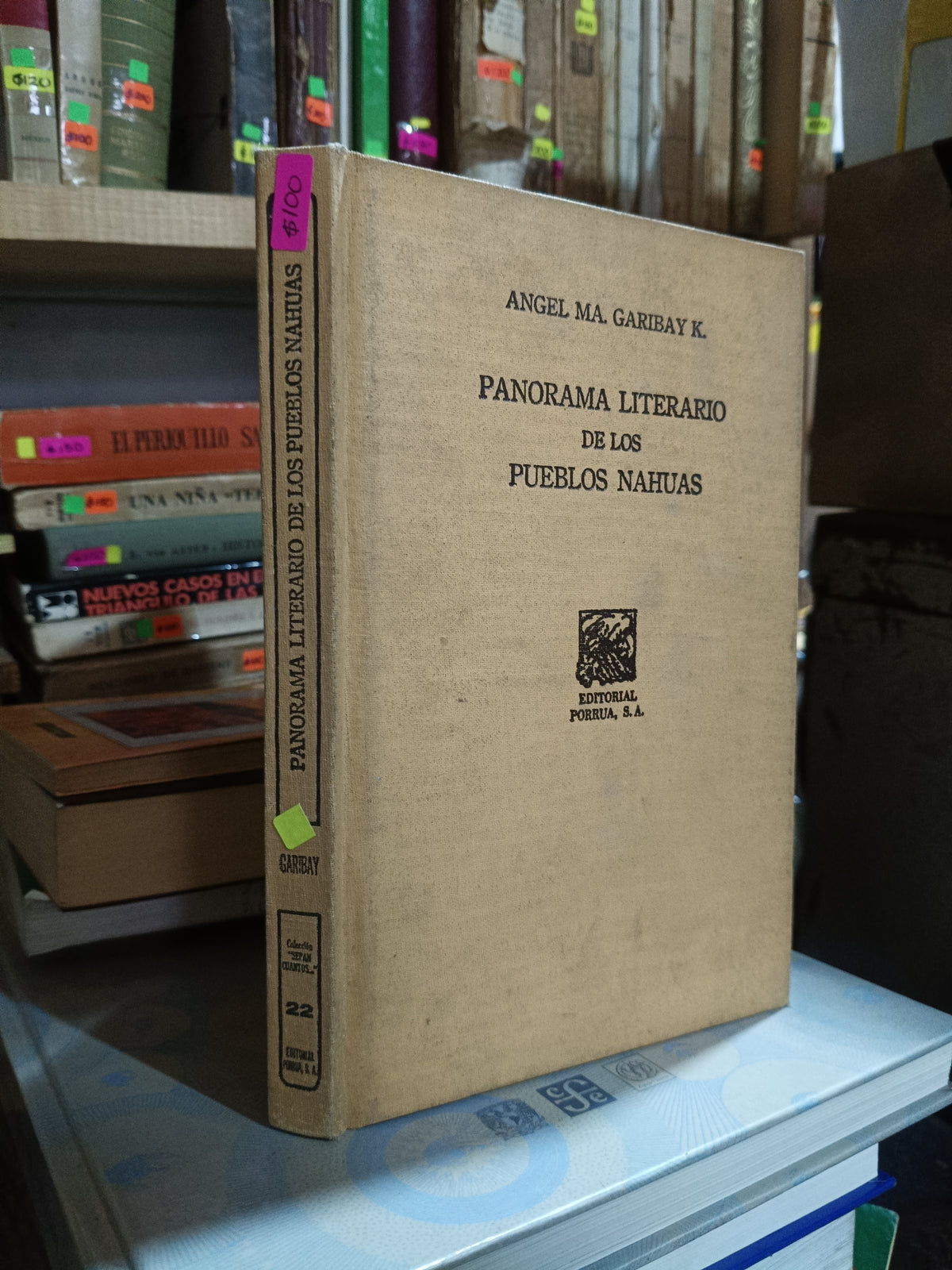 PANORAMA LITERARIO DE LOS PUEBLOS NAHUAS POR ANGEL MARIA GARIBAY K USADO NOVELA ALDAMA