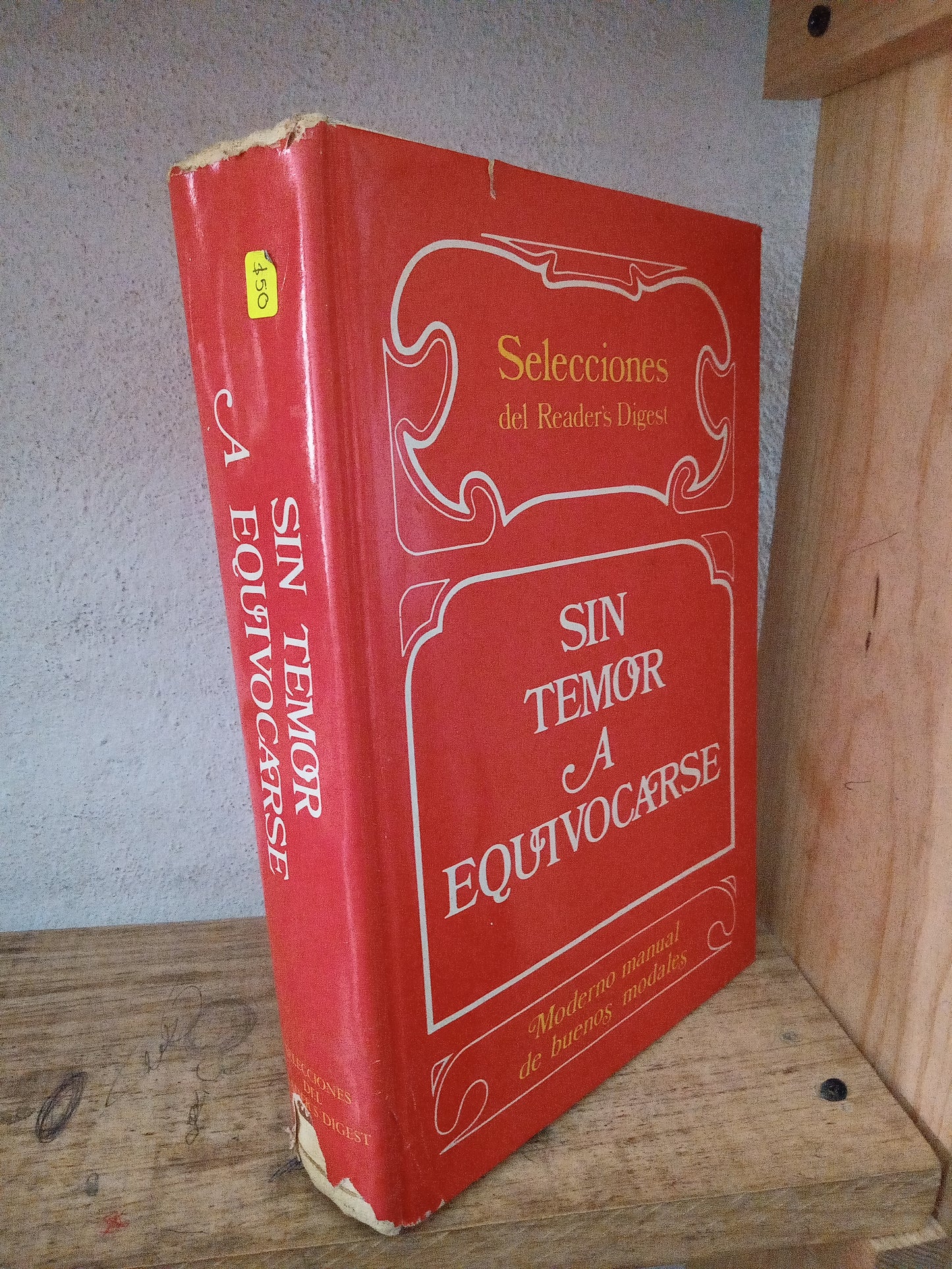 SIN TEMOR A EQUIVOCARSE USADO NOVELA LITERARIO 305