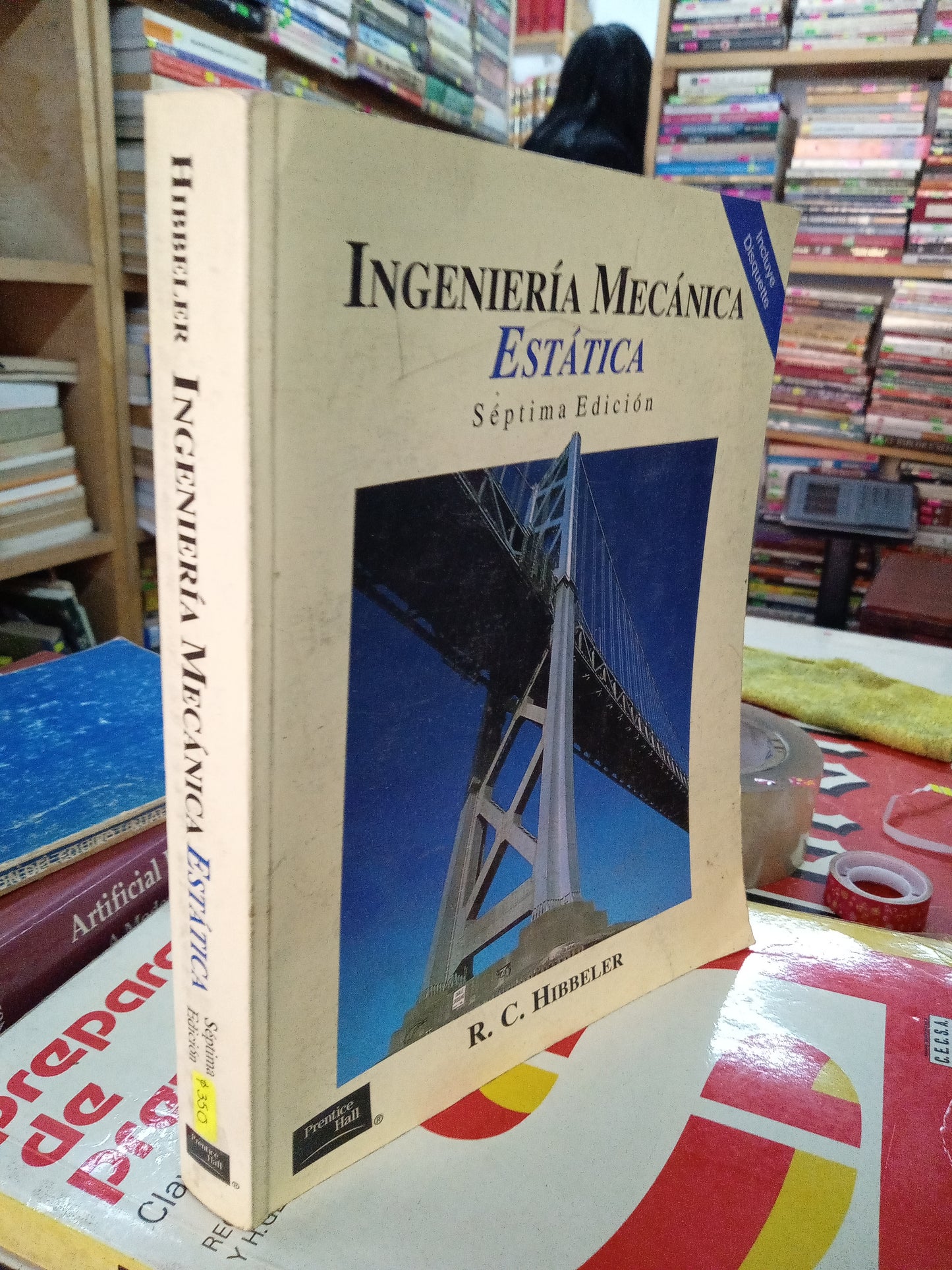 INGENIERIA MECANICA ESTATICA POR R C HIBBELER USADO MATEMÁTICAS LITERARIO 207