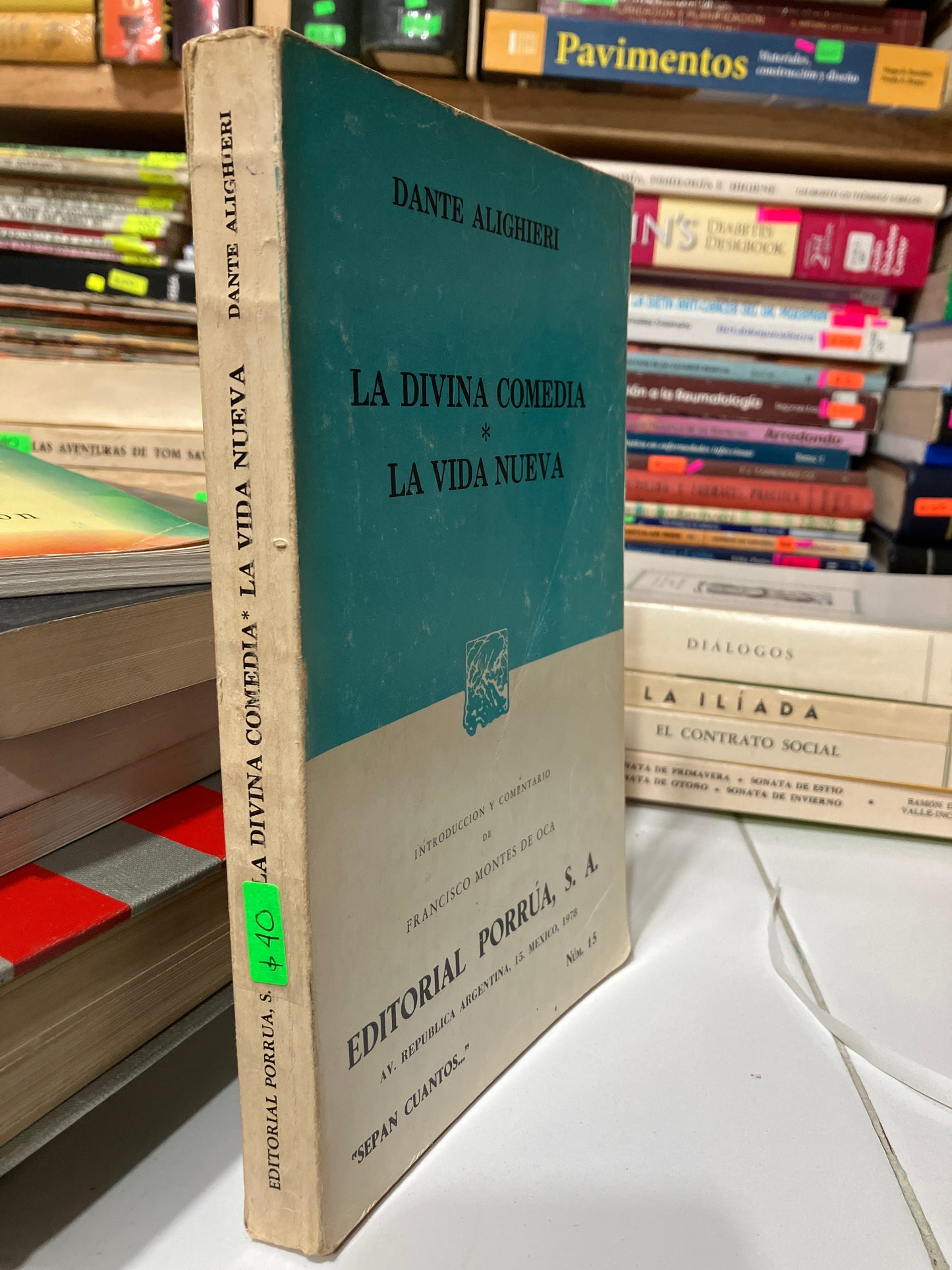 LA DIVINA COMEDIA LA VIDA NUEVA POR DANTE ALIGHIERI USADO NOVELA JUAREZ