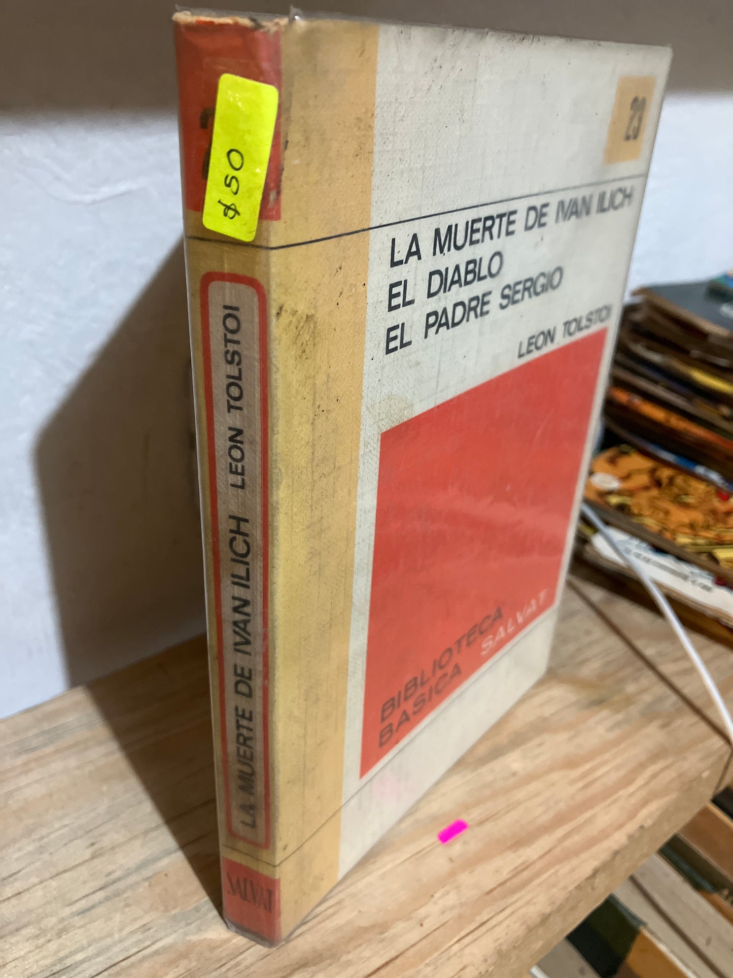 LA MUERTE DE IVÁN ILICH EL DIABLO EL PADRE SERGIO POR LEON TOLSTOI USADO NOVELAS JUAREZ