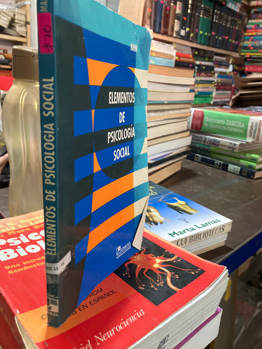 ELEMENTOS DE PSICOLOGÍA SOCIAL POR LEON MANN USADO PSICOLOGÍA ALDAMA