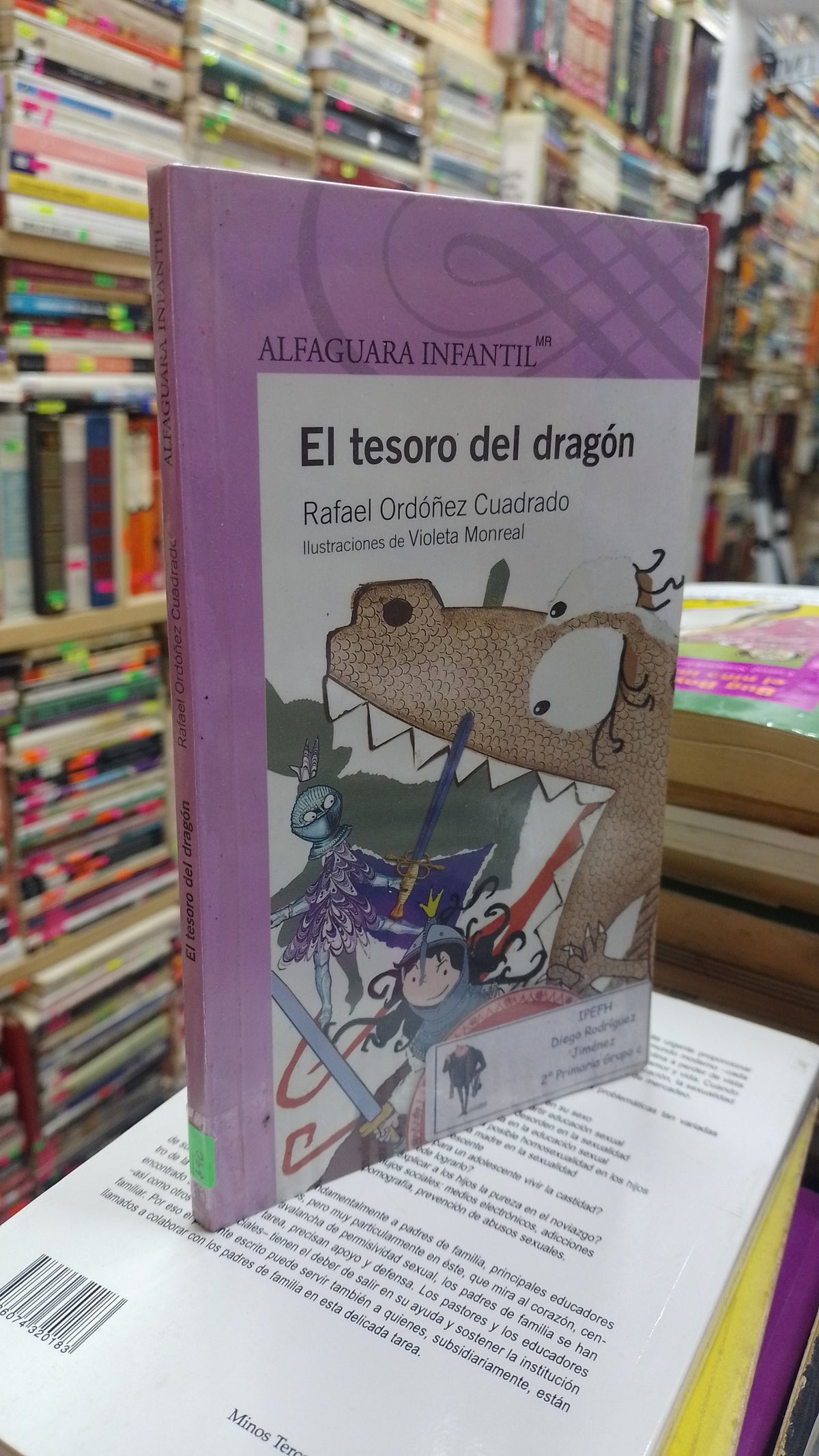 EL TESORO DEL DRAGON POR RAFAEL ORDOÑEZ CUADRADO USADO INFANTIL JUAREZ 507