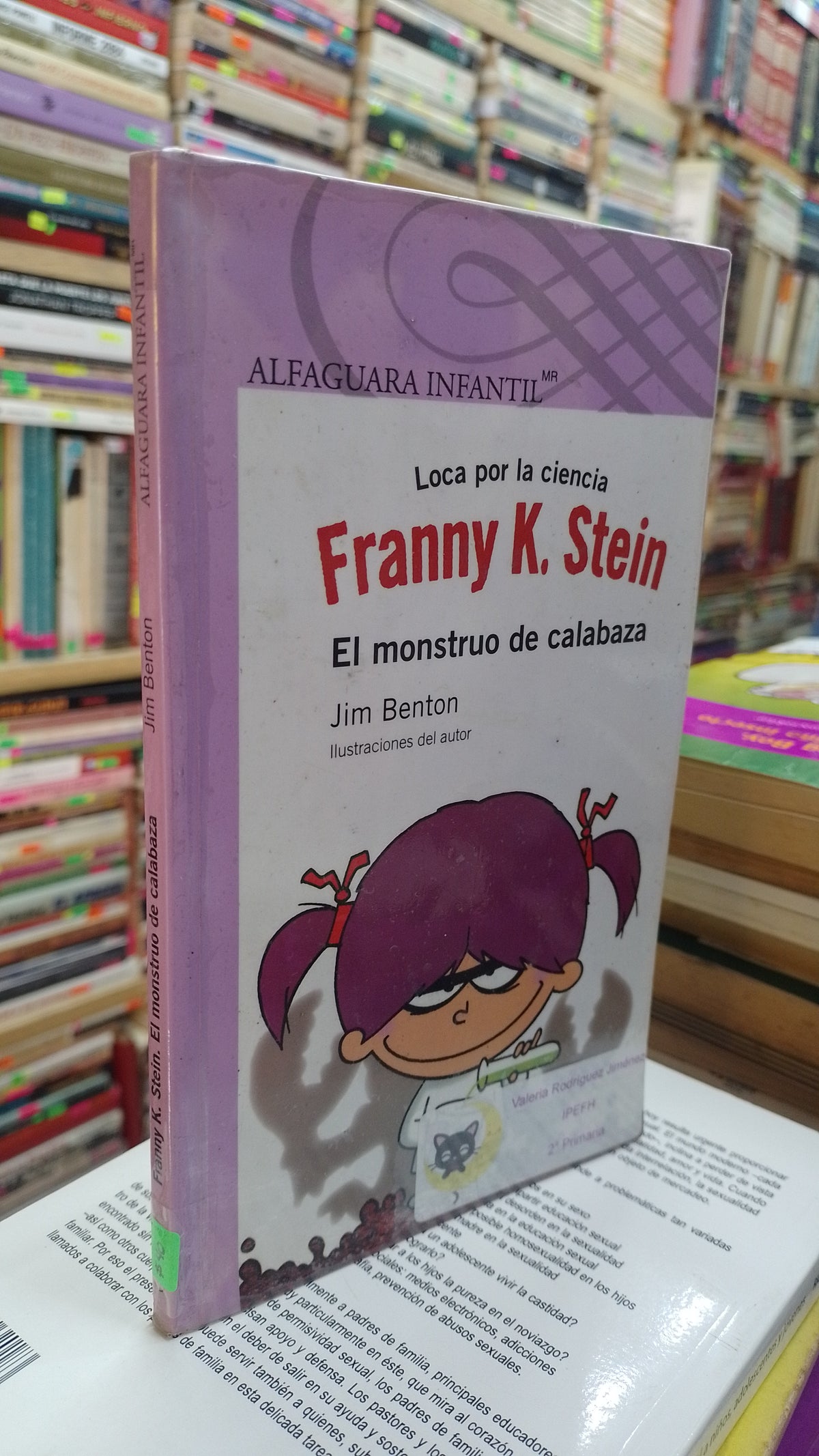 FRANNY K STEIN EL MOUNSTRO DE CALABAZA OIR JIM BENTON USADO INFANTIL JUAREZ 507