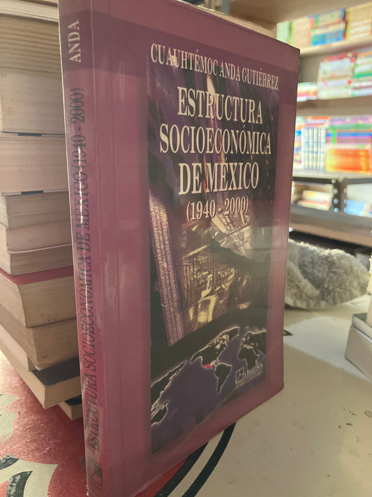 ESTRUCTURA SOCIOECONÓMICA DE MÉXICO POR CUAUHTEMOC ANDA GUTIÉRREZ USADO POLÍTICA LITERARIO 207