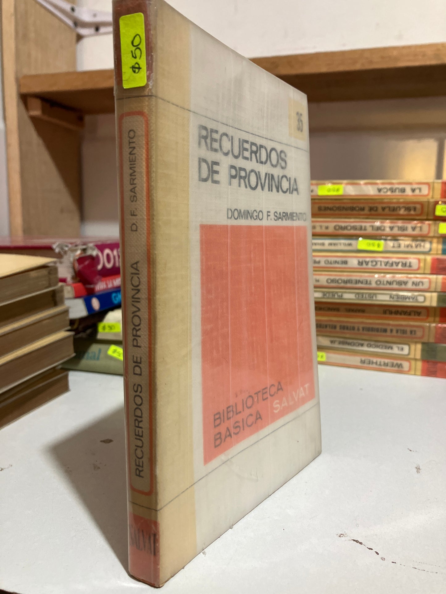 RECUERDOS DE PROVINCIA POR DOMINGO F SARMIENTO USADO NOVELAS JUAREZ