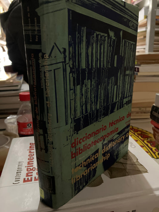 DICCIONARIO TÉCNICO DE BIBLIOTECONOMÍA ESPAÑOL INGLÉS POR AUTORES VARIOS USADO ADMINISTRACIÓN LITERARIO 207
