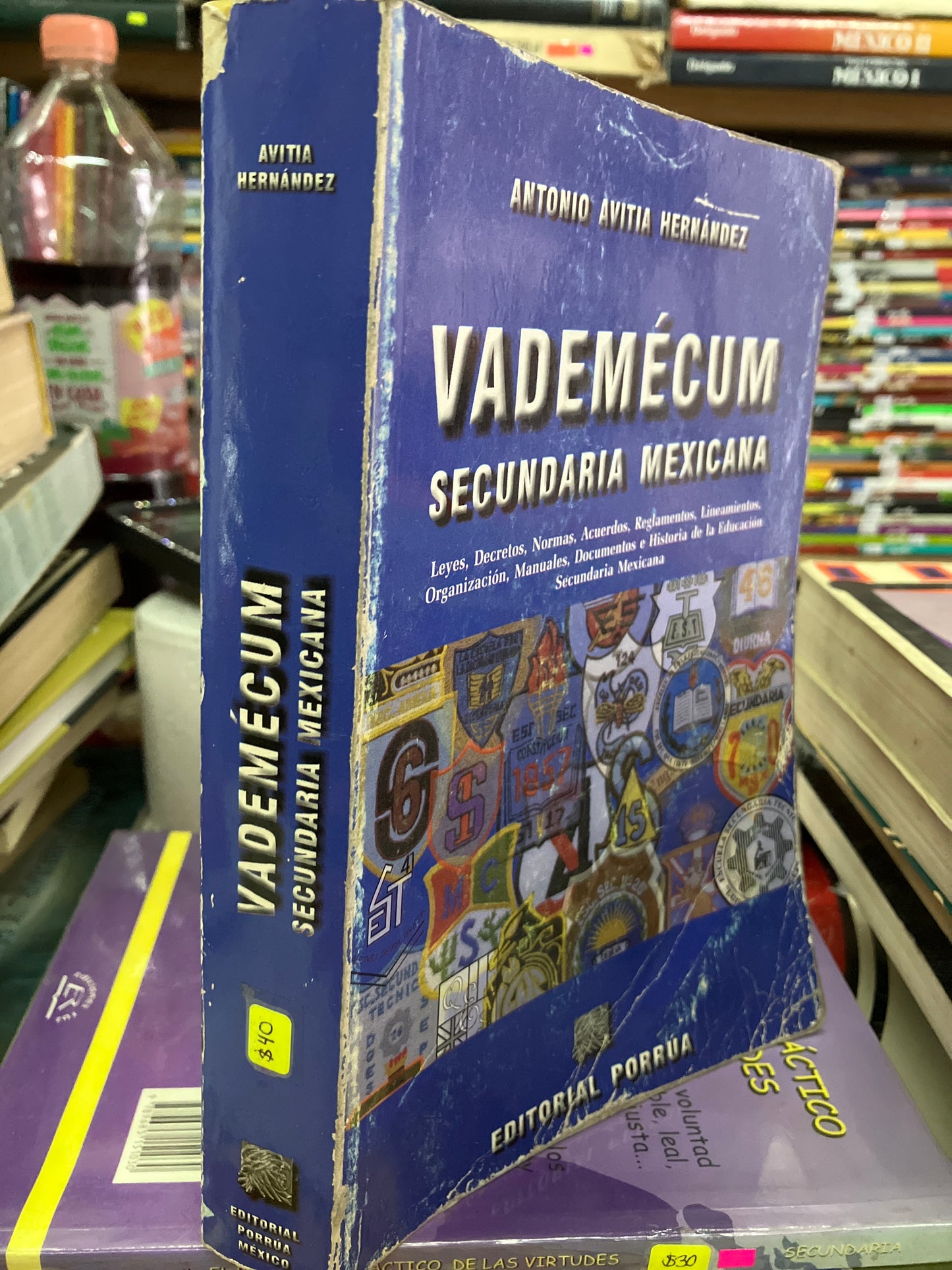 VADEMÉCUM SECUNDARIA MEXICANA POR ANTONIO AVITIA HERNÁNDEZ USADO EDUCACION LITERARIO 207