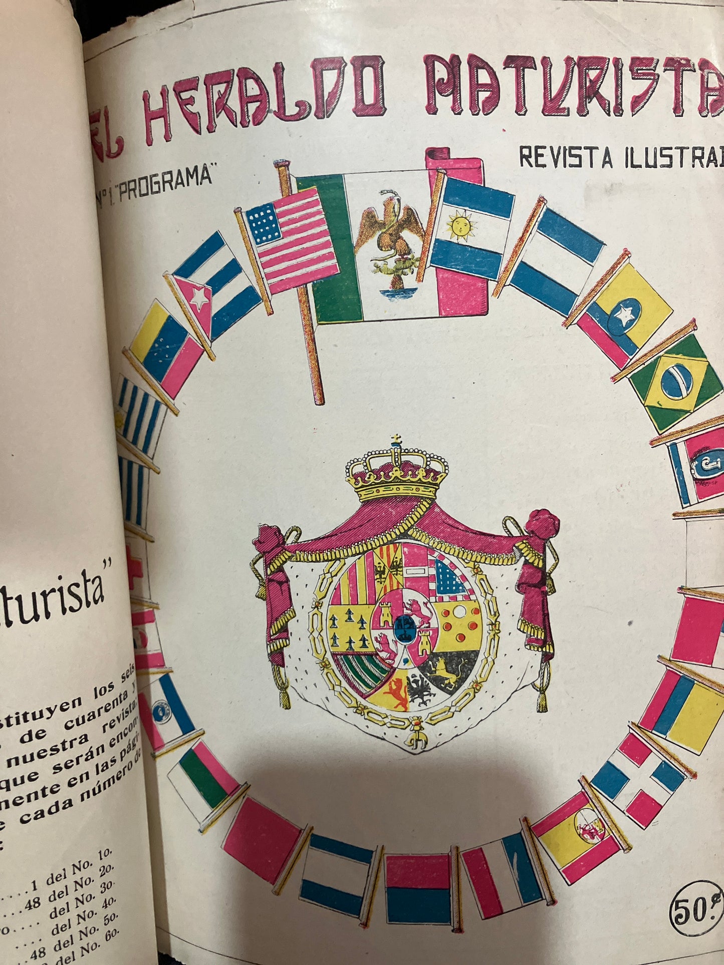 EL HERALDO NATURISTA REVISTA ILUSTRADA USADO NOVELAS ALDAMA
