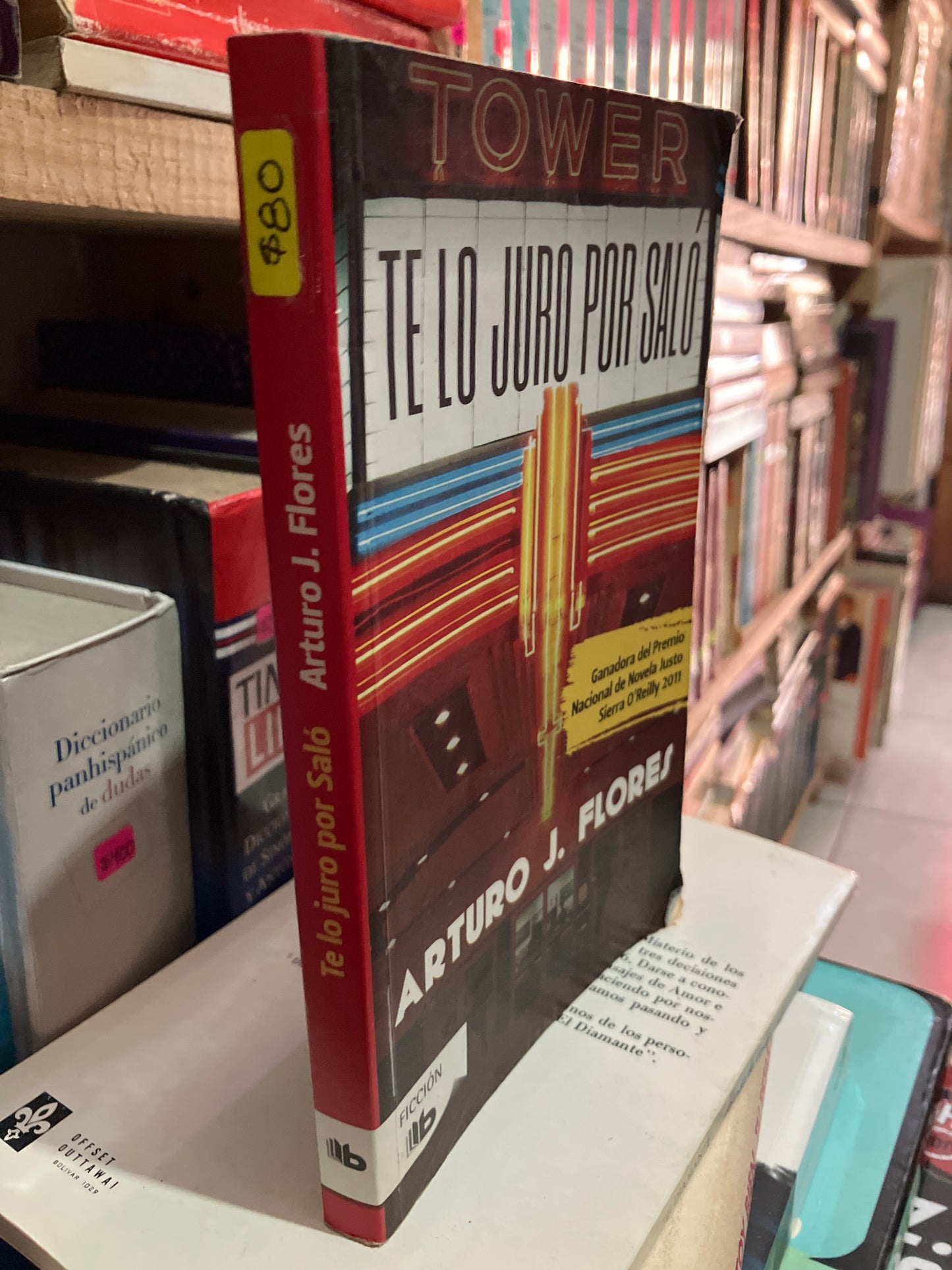 TE LO JURO POR SALO POR ARTURO J FLORES USADO NOVELA LITERARIO 305
