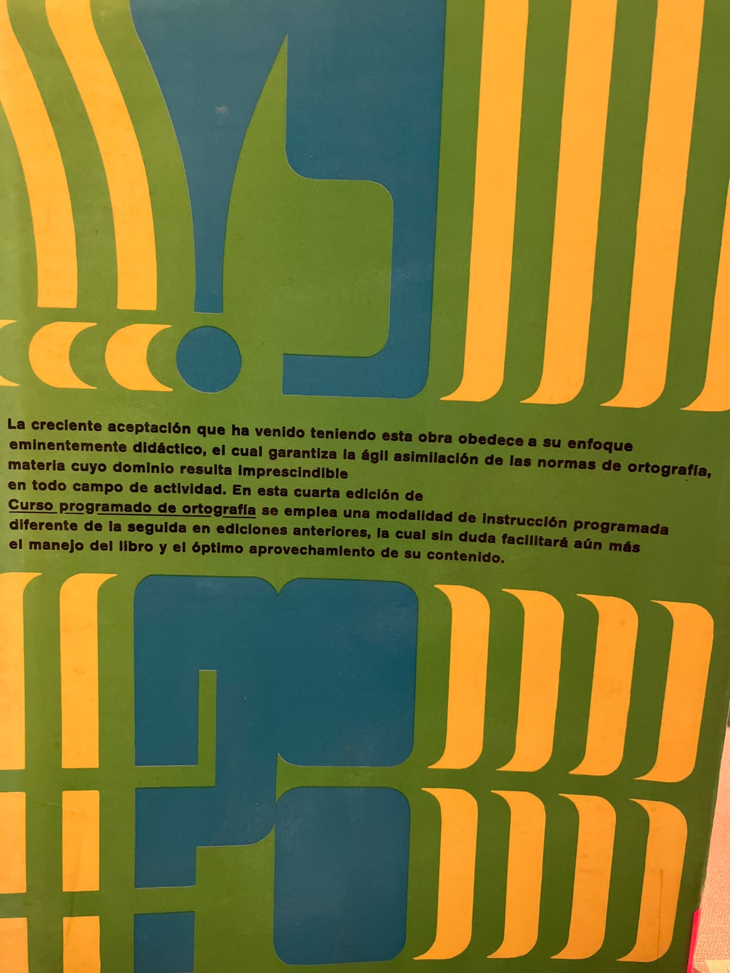 CURSO PROGRAMADO DE ORTOGRAFIA POR GONZALO GODINEZ USADO EDUCACION ALDAMA