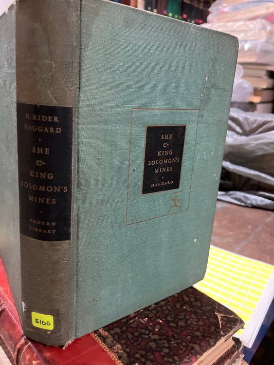 SHE KING SOLOMONS MINES BY H RIDER HAGGARD 1957 PRIMERA EDICIÓN USADO ANTIGUOS ALDAMA
