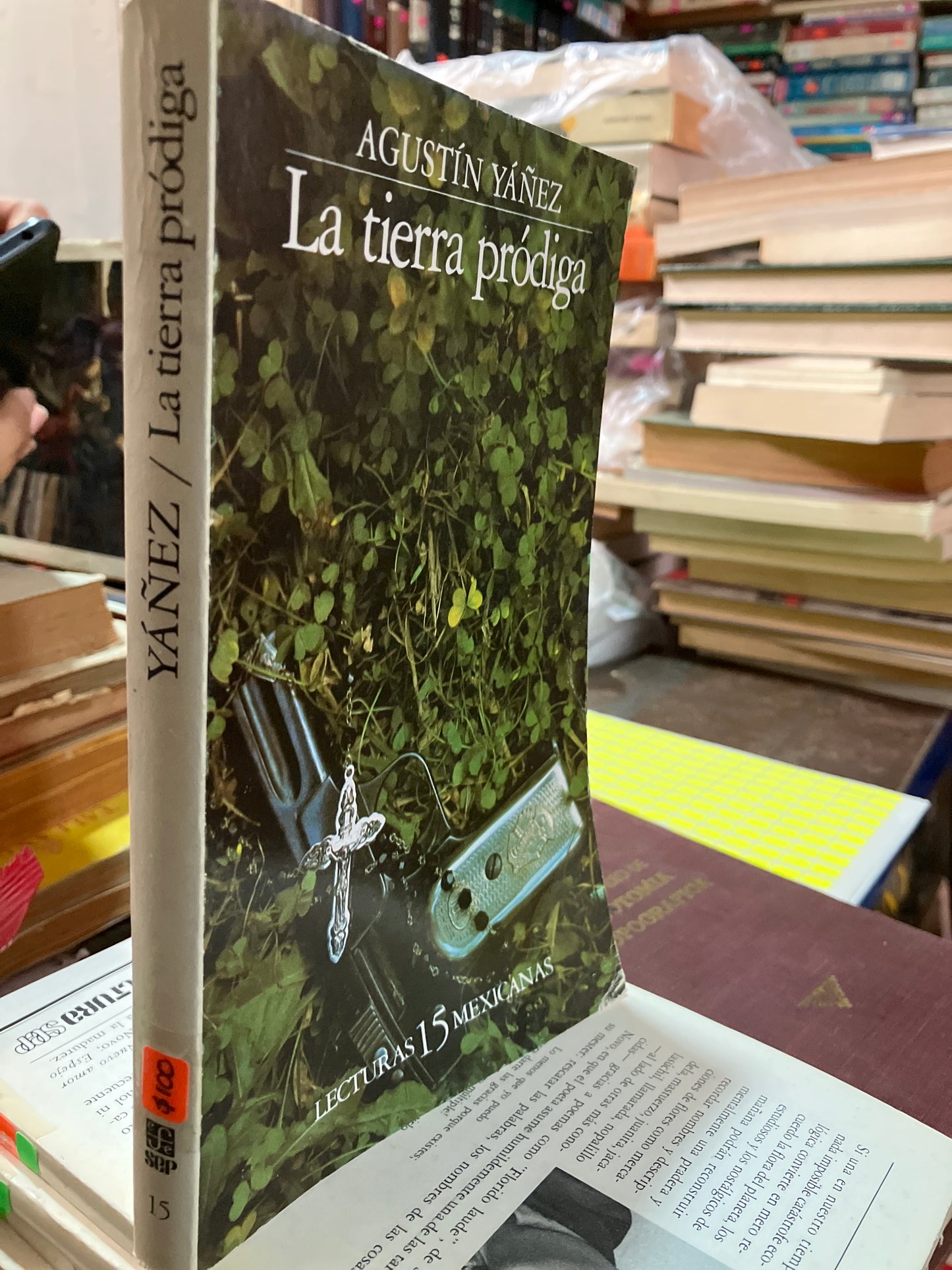 LA TIERRA PRODIGA POR AGUSTÍN YÁÑEZ 1983 PRIMERA EDICIÓN USADO ANTIGUOS ALDAMA