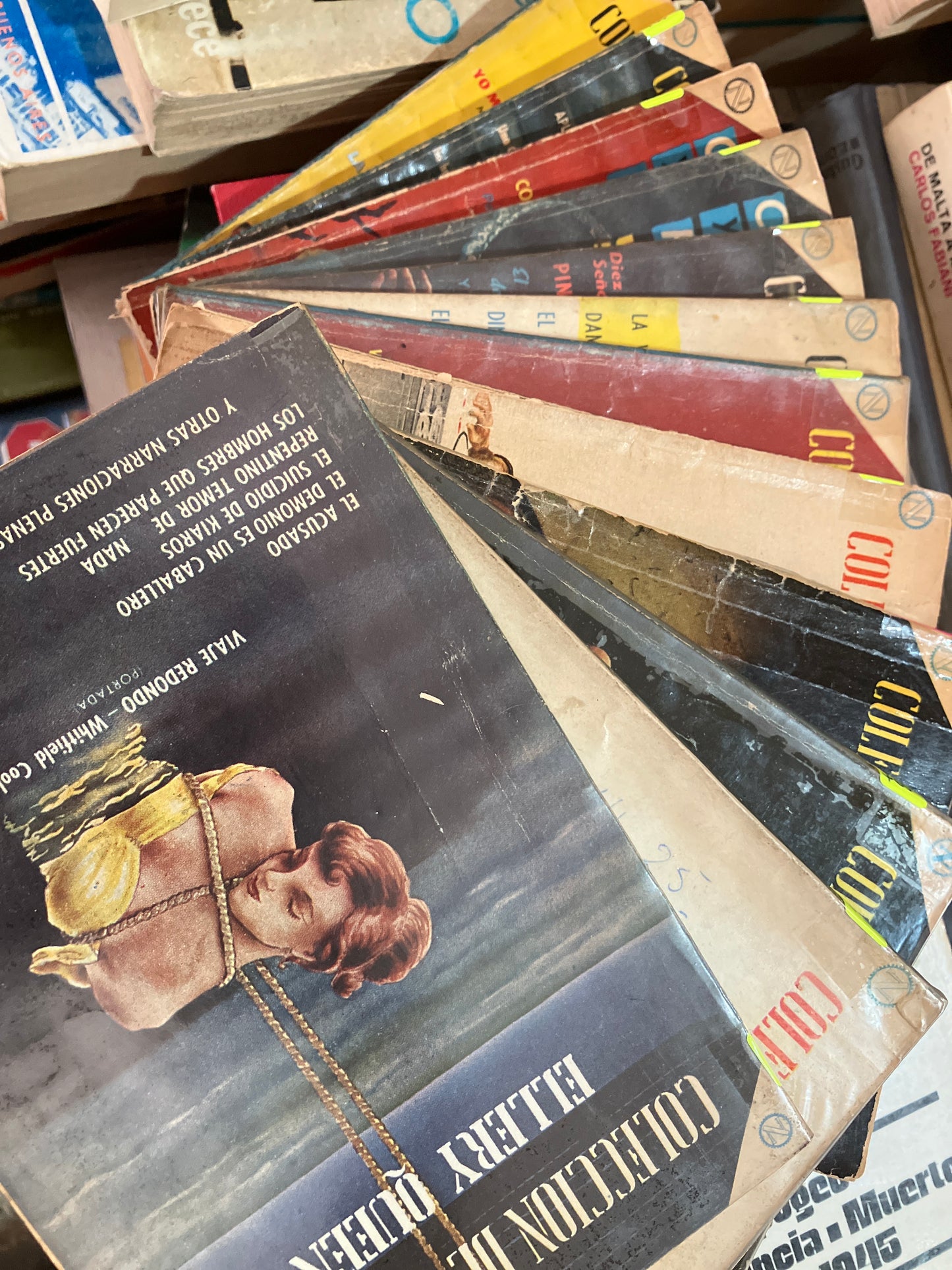 COLECCIÓN DE MISTERIO ELLERY QUEEN 12 TOMOS USADO NOVELA ALDAMA