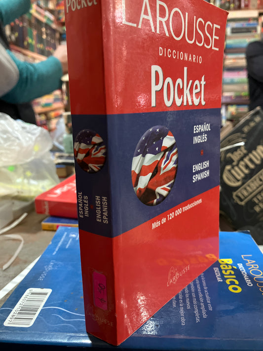 LAROUSSE DICCIONARIO POCKET ESPAÑOL INGLÉS USADO EDUCACION ALDAMA