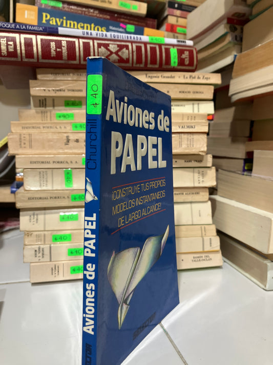 AVIONES DE PAPEL POR RICHARD CHURCHILL USADO INFANTIL JUAREZ