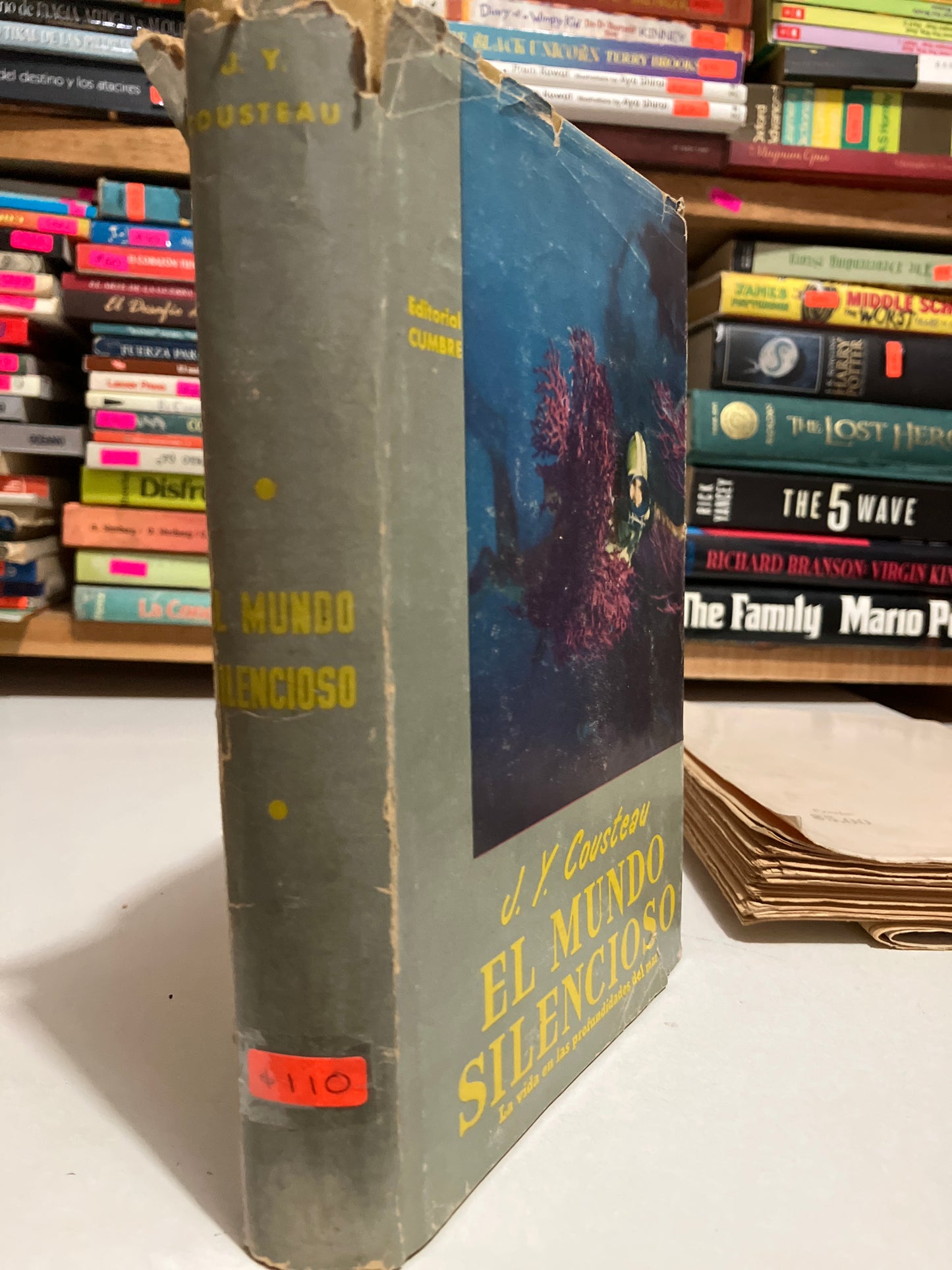 EL MUNDO SILENCIOSO POR J Y COUSTEAU USADO NOVELAS JUAREZ