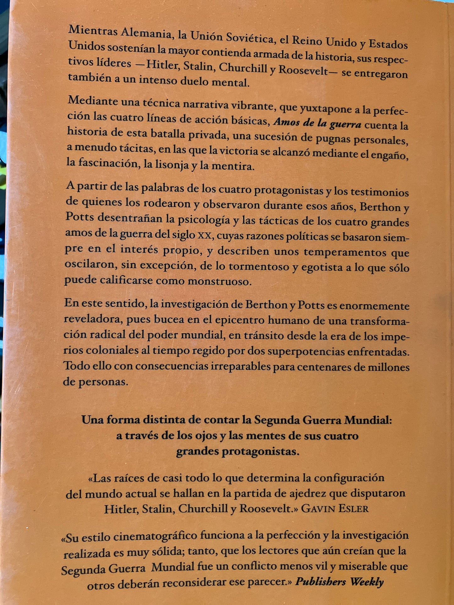 AMOS DE LA GUERRA POR SIMON BERTHON USADO HISTORIA ALDAMA
