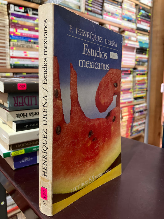 ESTUDIOS MEXICANOS POR P HENRÍQUEZ UREÑA USADO NOVELAS ALDAMA