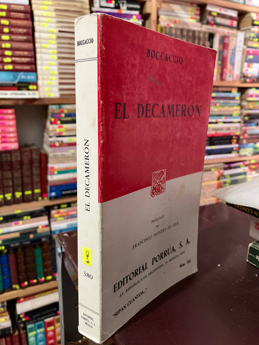 EL DECAMERON POR BOCCACIO USADO NOVELA LITERARIO 305
