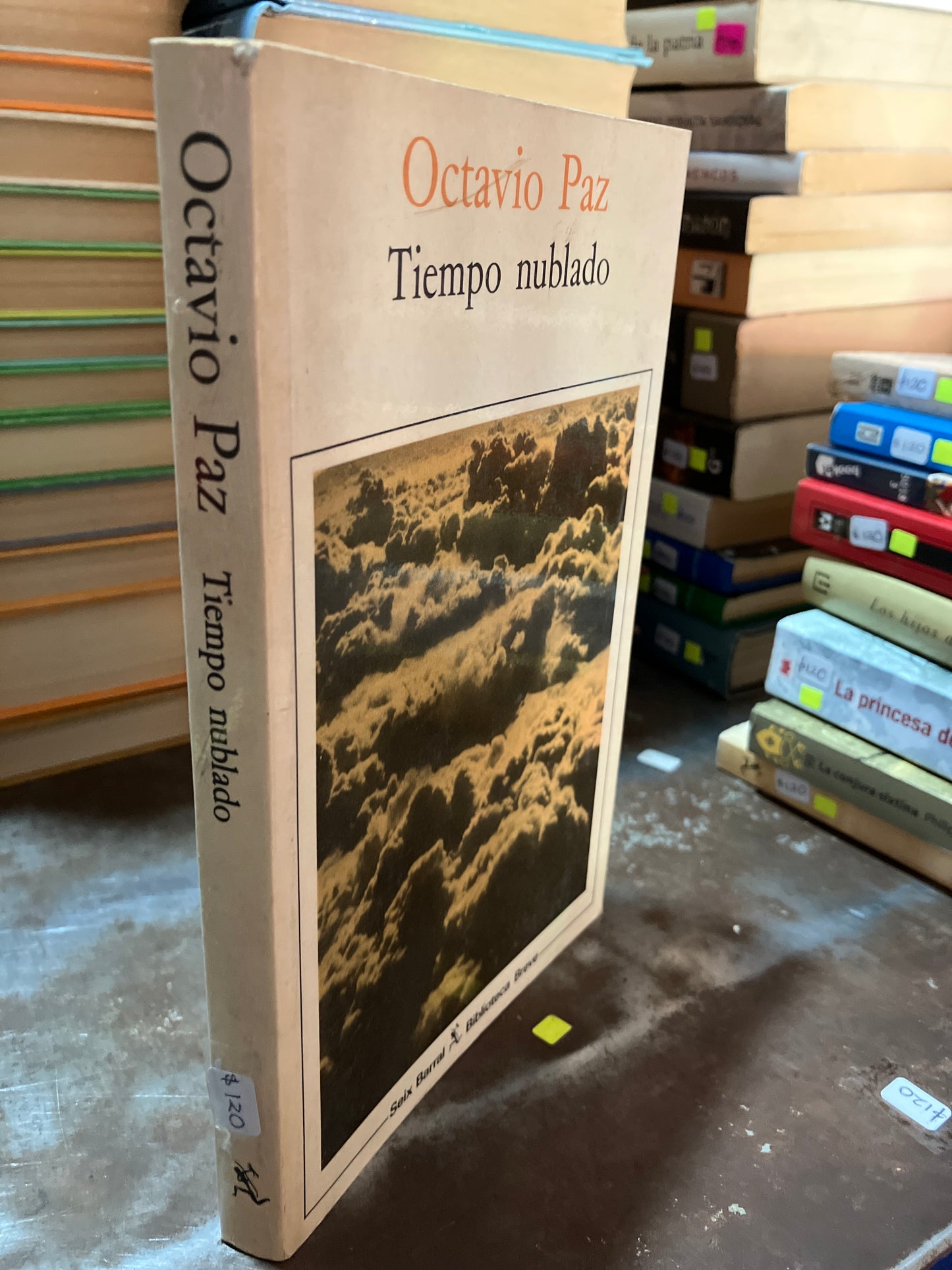 TIEMPO NUBLADO POR OCTAVIO PAZ USADO NOVELAS ALDAMA