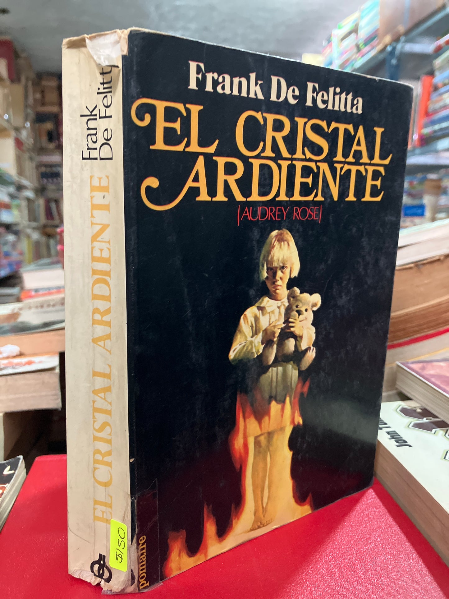 EL CRISTAL ARDIENTE POR FRANK DE FELITTA USADO NOVELA ALDAMA