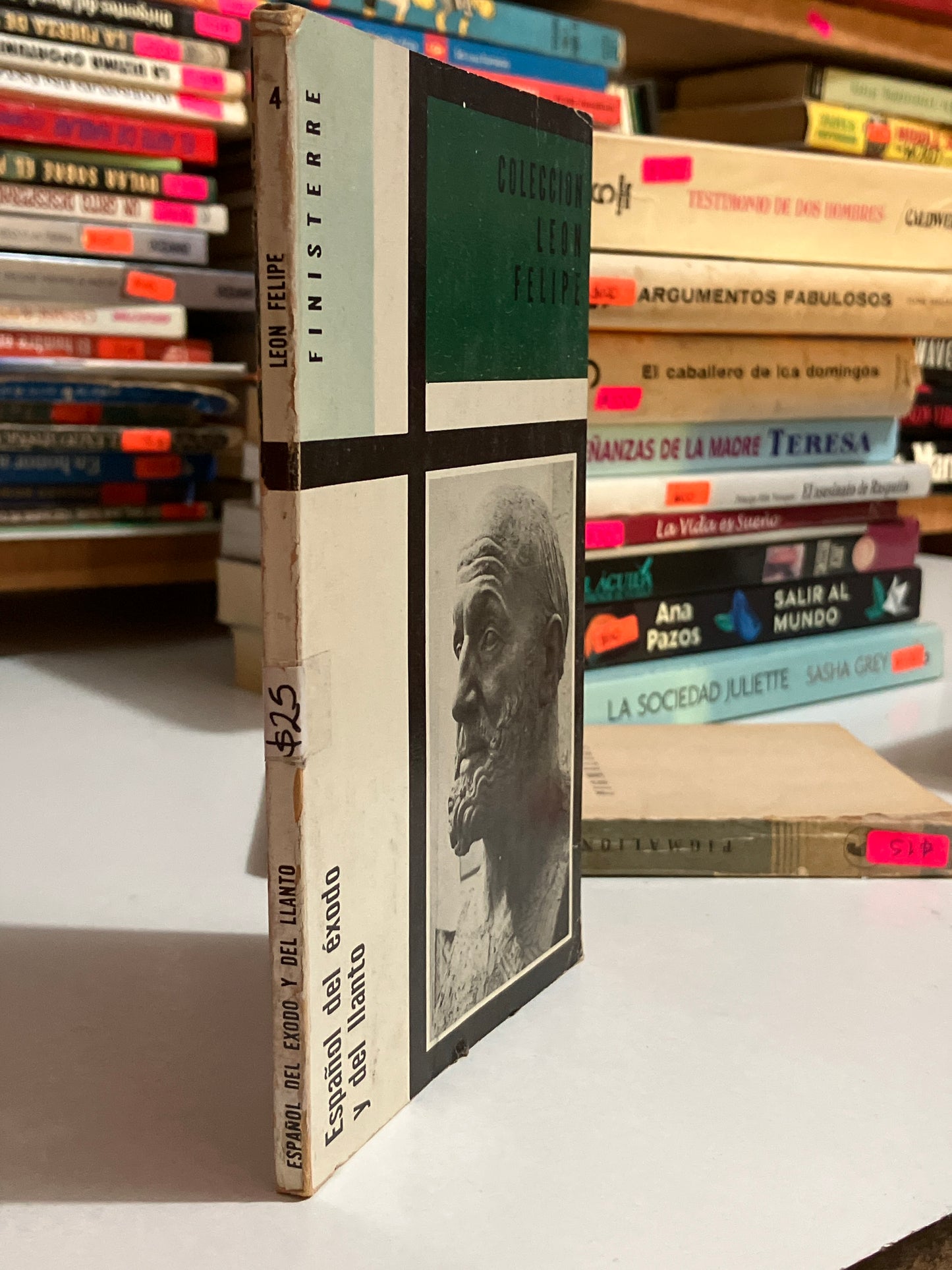 ESPAÑOL DEL ÉXODO Y DEL LLANO POR LEON FELIPE USADO NOVELAS JUAREZ