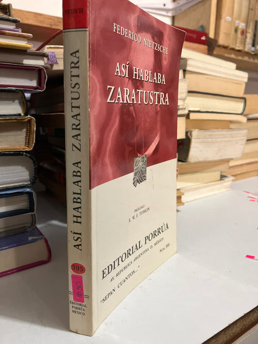 ASÍ HABLABA ZARATUSTRA POR FEDERICO NIETZSCHE USADO NOVELA JUAREZ