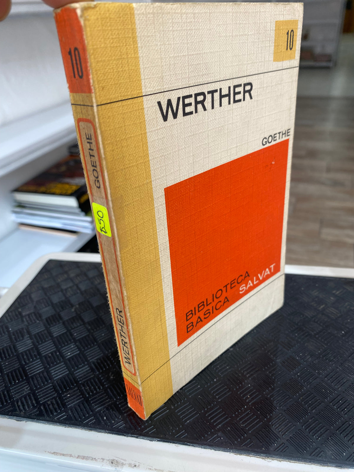 WERTHER GOETHE USADO NOVELAS JUAREZ 515 BUEN ESTADO PASTA BLANDA EDICION ESPAÑOL EDITORIAL SALVATE