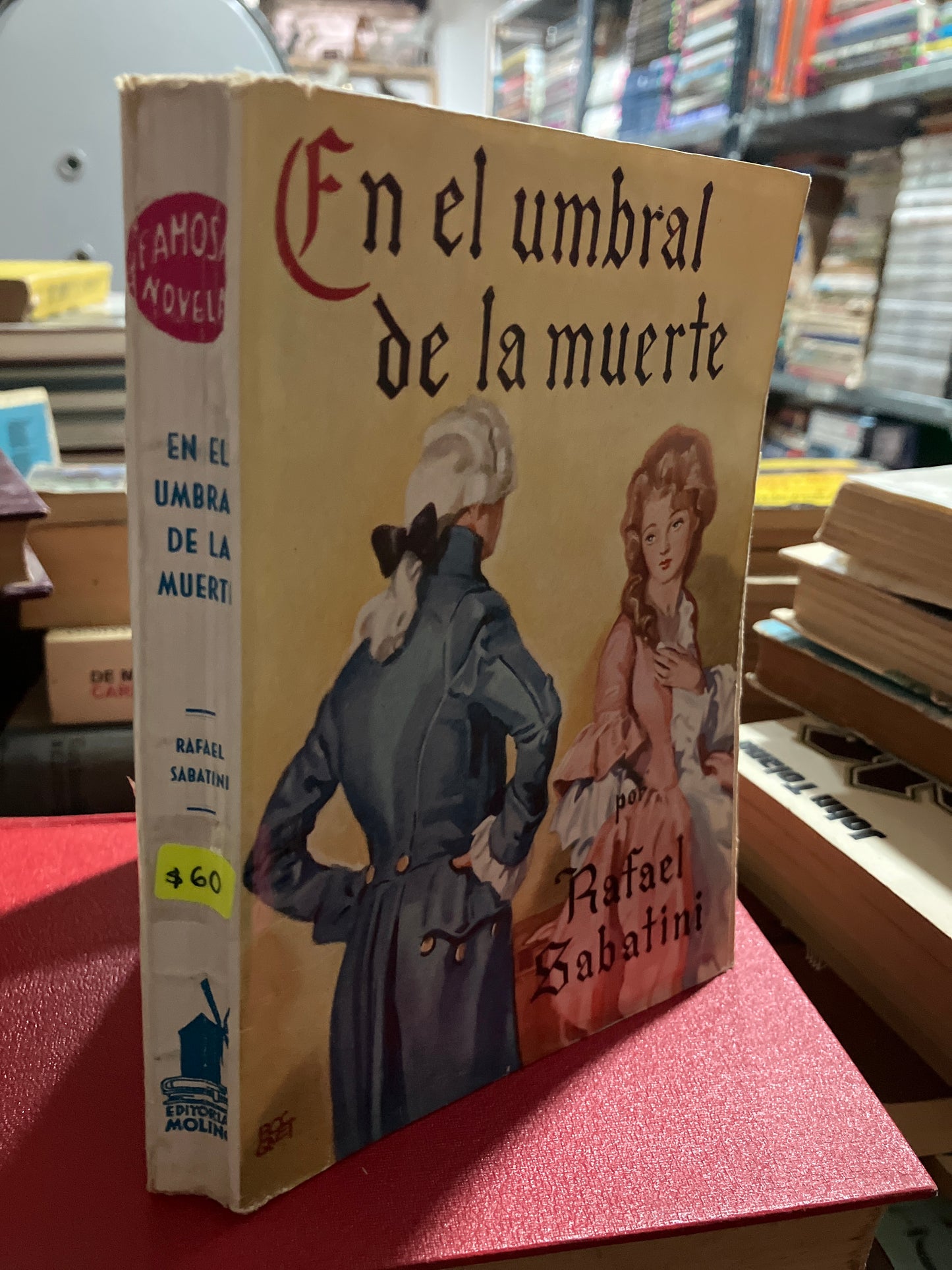 EN EL UMBRAL DE LA MUERTE POR RAFAEL SABATINI USADO NOVELA ALDAMA