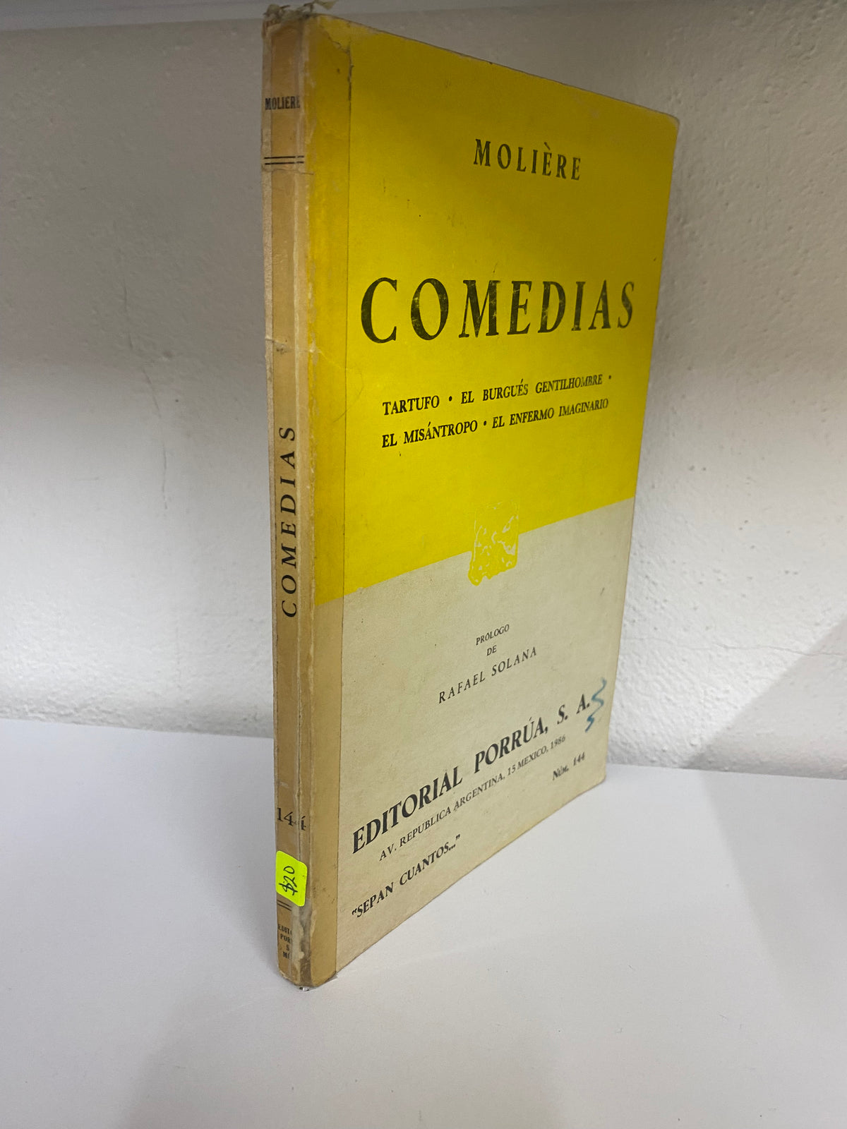 MOLIERE COMEDIAS USADO NOVELA JUAREZ 515