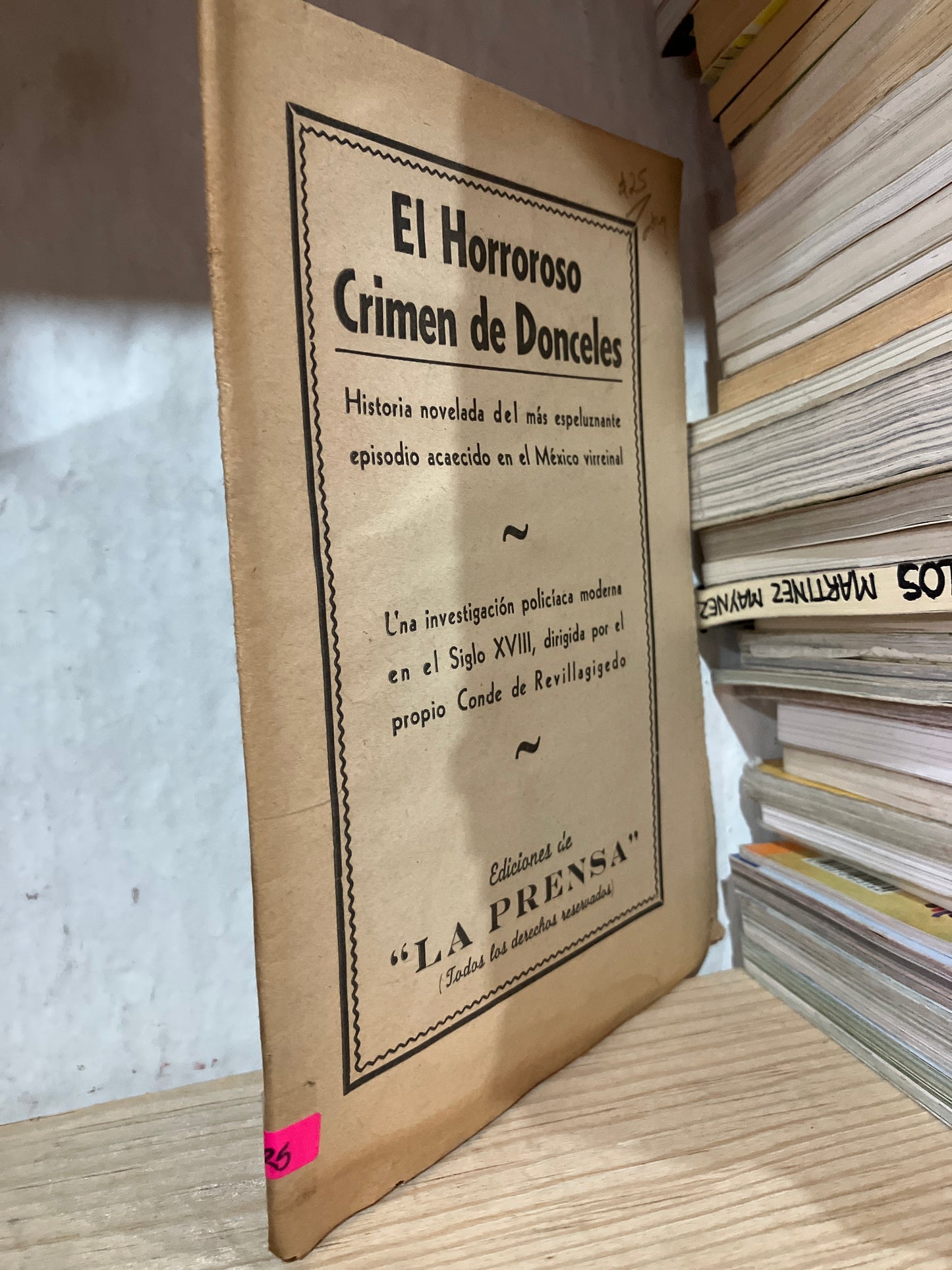 EL HORROROSO CRIMEN DE DONCELES USADO ANTIGUOS ALDAMA