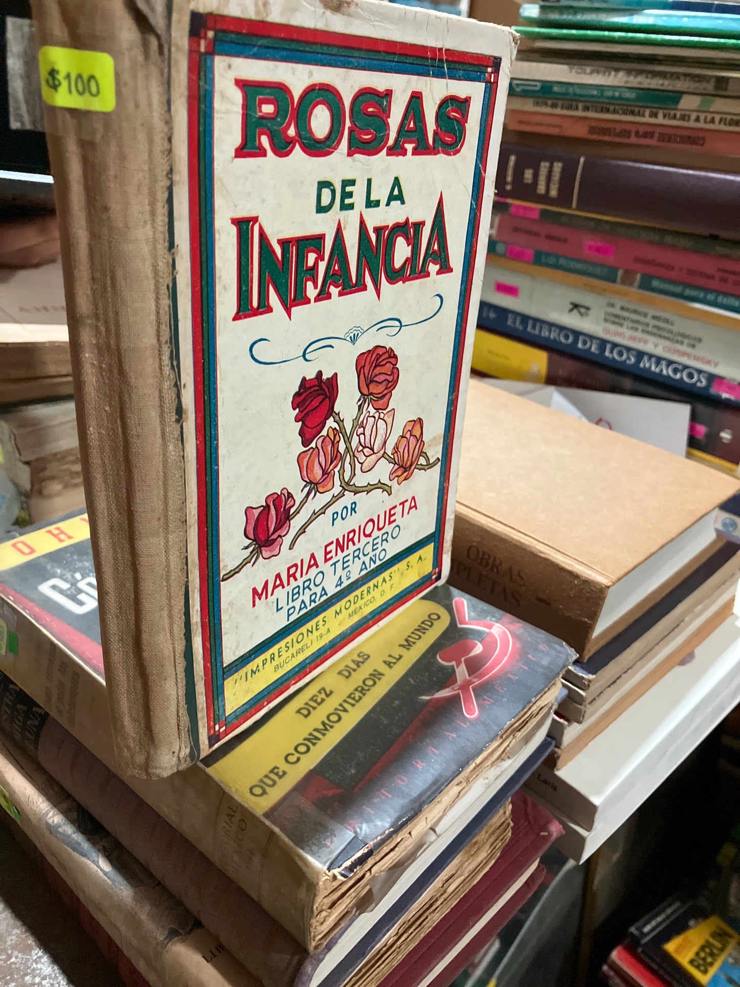 ROSAS DE LA INFANCIA 1950 POR MARIA ENRIQUETA USADO ANTIGUOS ALDAMA
