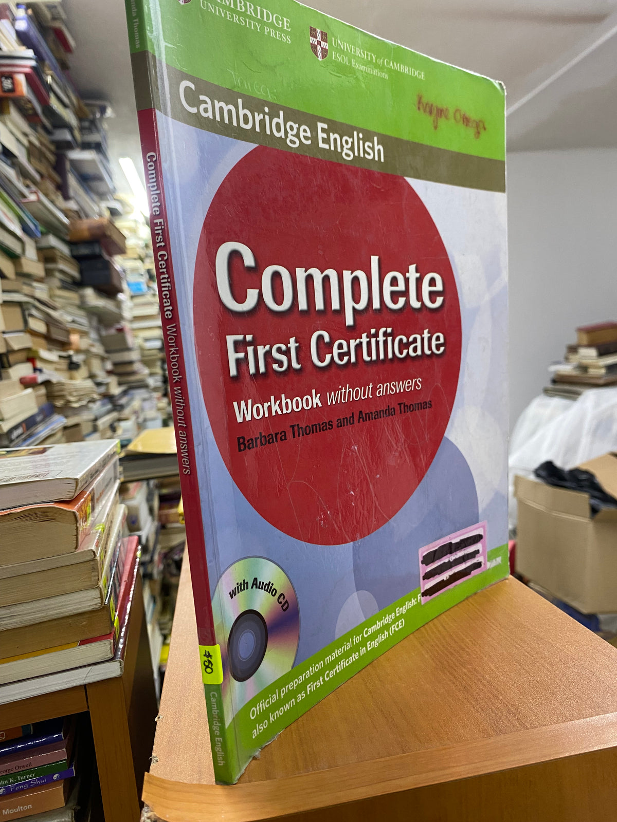 COMPLETE FIRST CERTIFICATE WORKBOOK WITHOUT ANSWERS POR BARBARA THOMAS AND AMANDA THOMAS USADO IDIOMAS JUAREZ 515