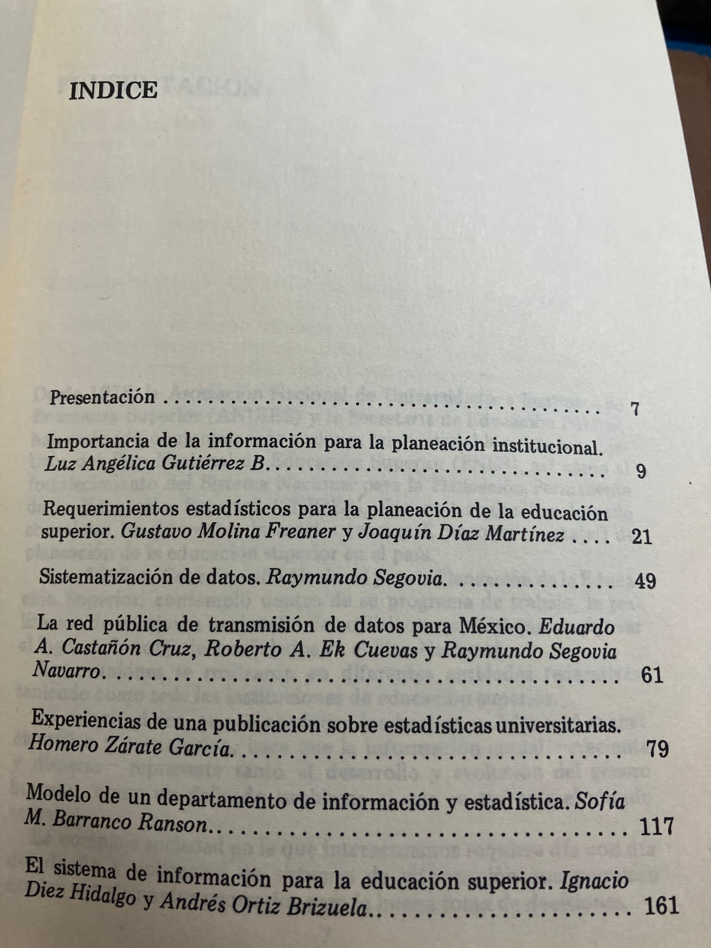 INFORMACION PARA LA EDUCACION SUPERIOR USADO EDUCACION ALDAMA