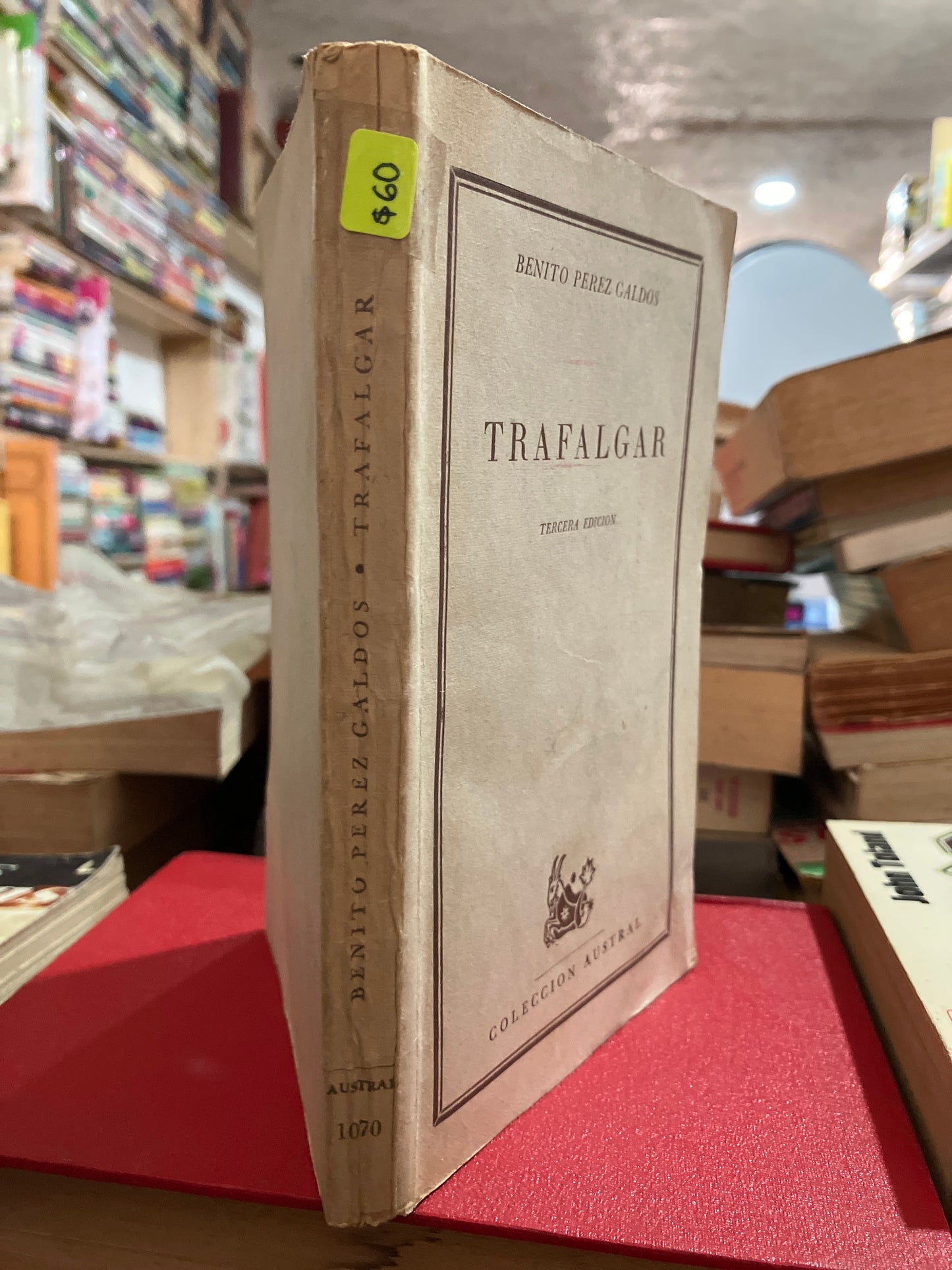 TRAFALGAR POR BENITO PÉREZ GALDOS USADO NOVELA ALDAMA