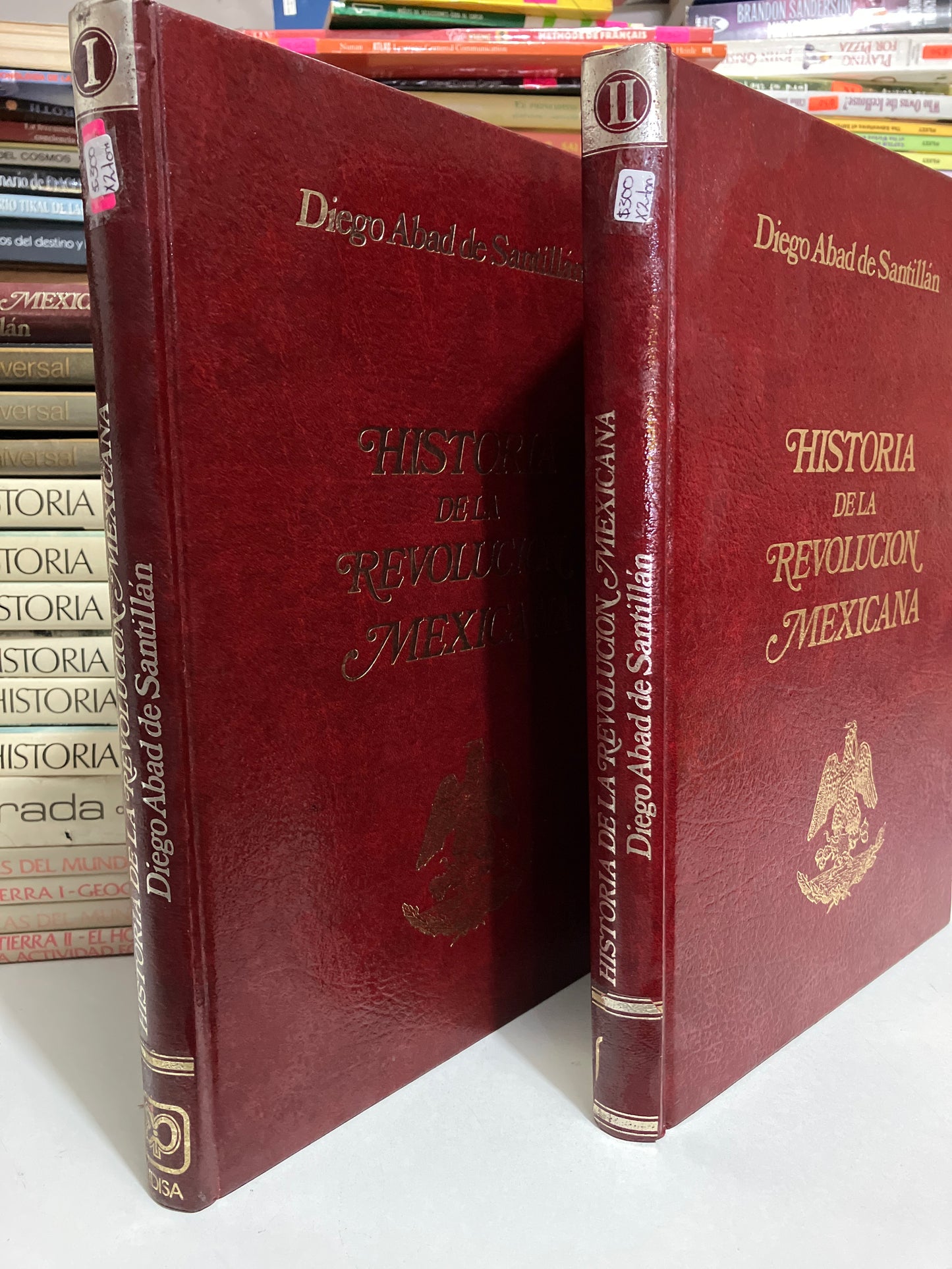 HISTORIA DE LA REVOLUCIÓN MEXICANA 2 TOMOS POR DUEGO ABAD DE SANTILLÁN USADO HISTORIA JUAREZ