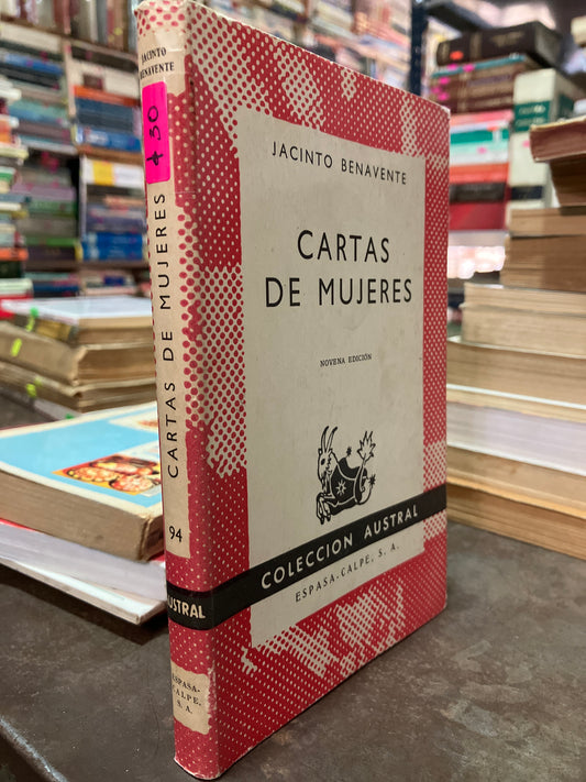 CARTAS DE MUJERES POR JACINTO BENAVENTE USADO NOVELAS ALDAMA