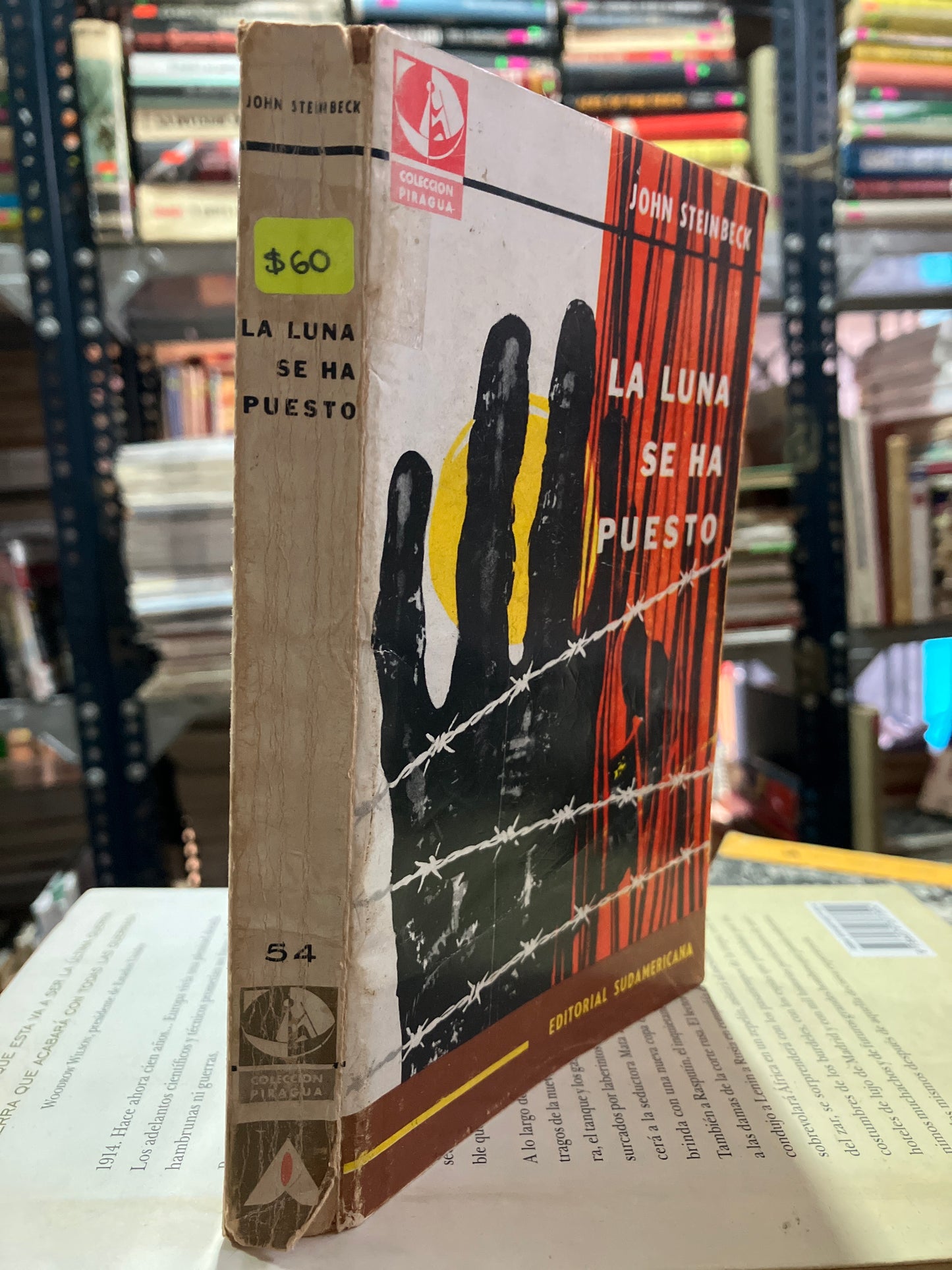 LA LUNA SE HA PUESTO POR JOHN STEINBECK USADO NOVELAS ALDAMA