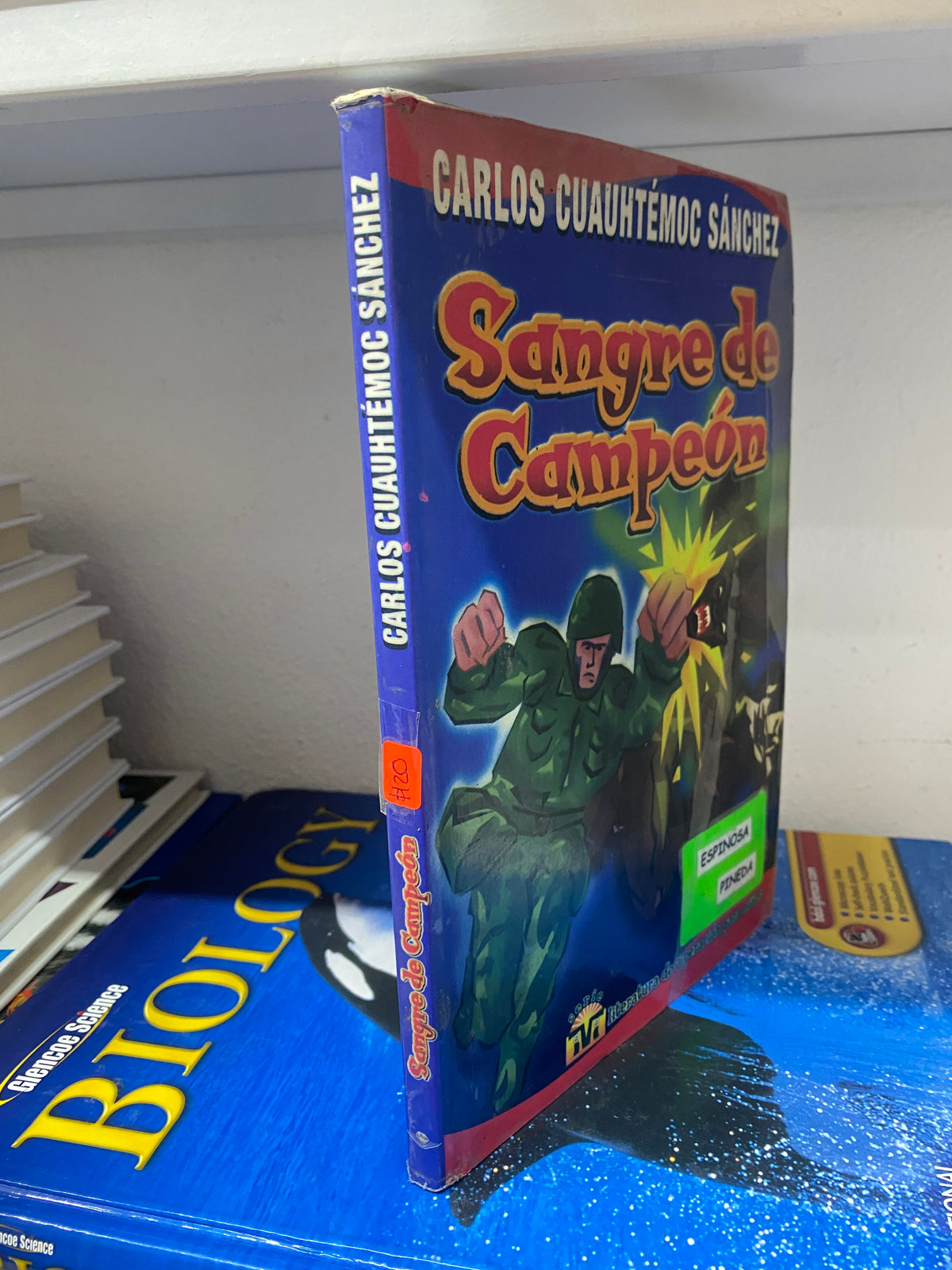 SANGRE DE CAMPEON CARLOS CUAUHTEMOC SANCHEZ USADO SUPERACION PERSONAL JUAREZ 515