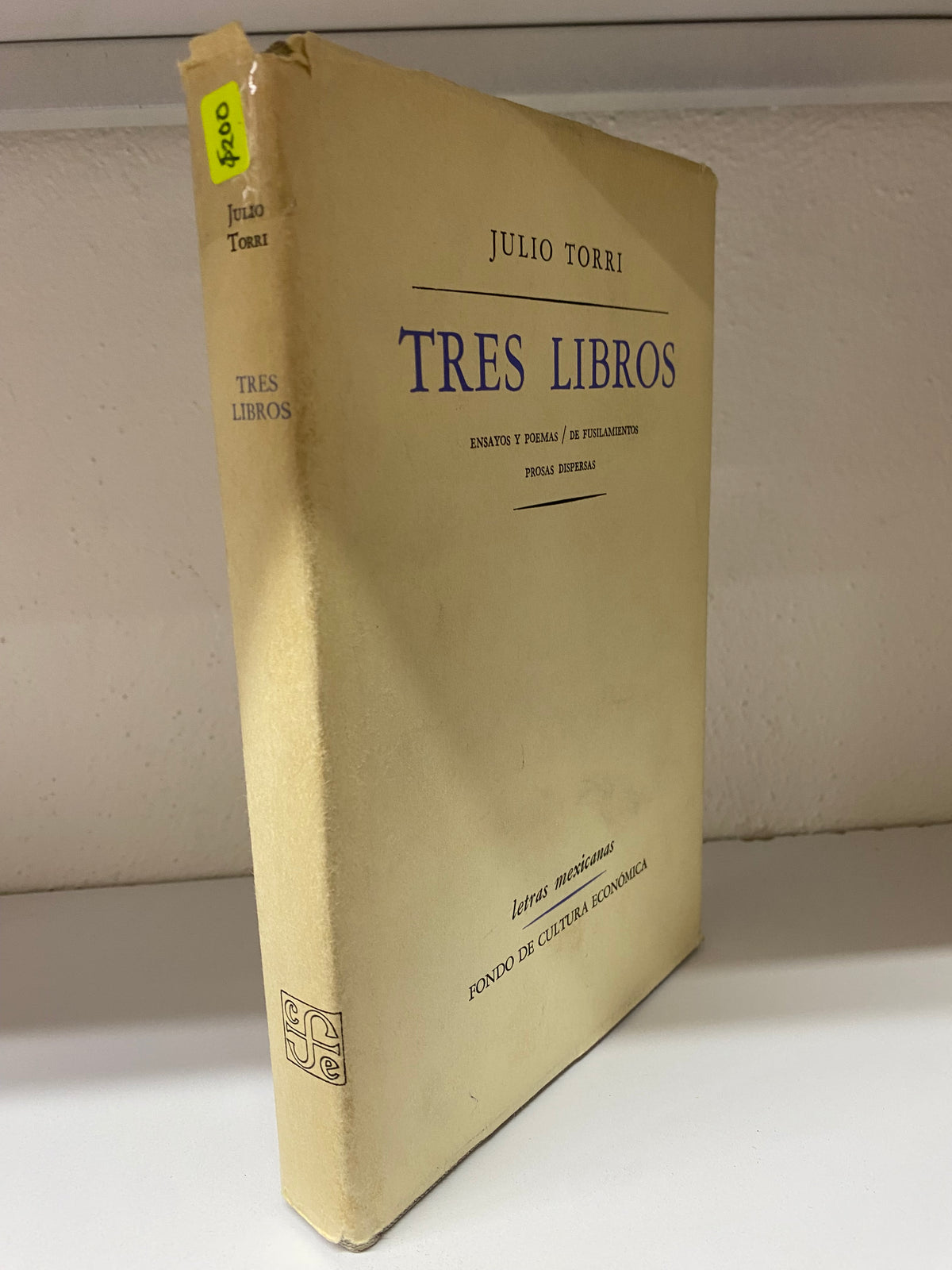 TRES LIBROS JULIO TORRI USADO NOVELA JUREZ 515