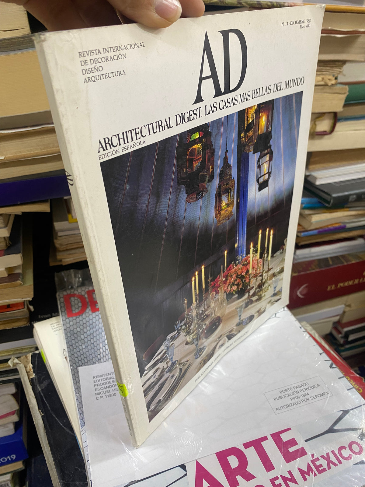 ARCHITECTURAL DIGEST LAS CASAS MAS BELLAS DEL MUNDO REVISTAS USADO ARQUITECTURA JUAREZ 515