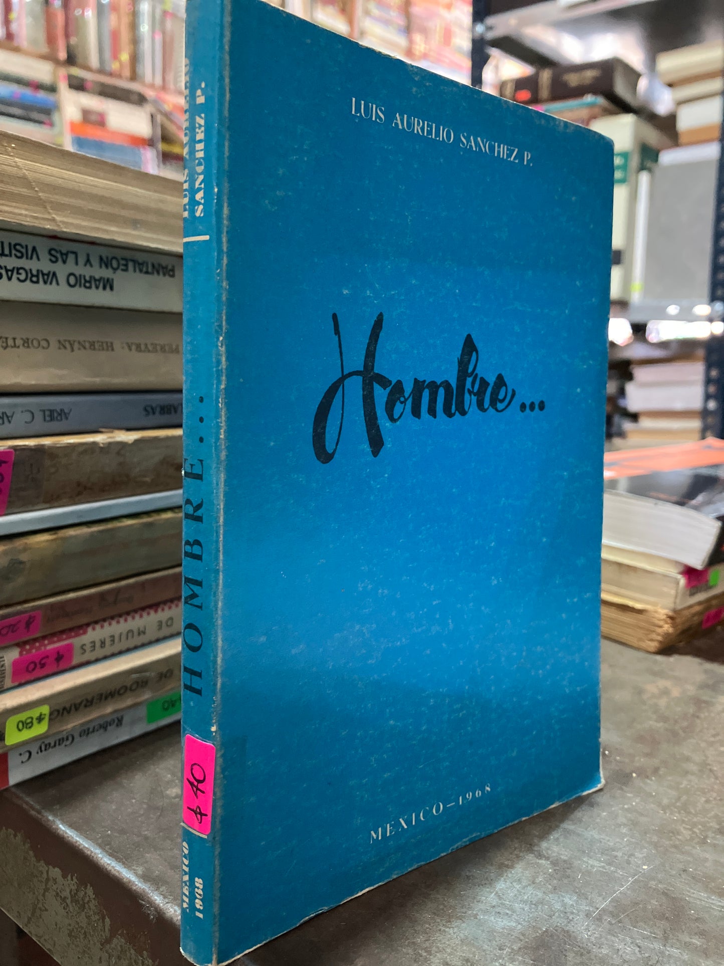 HOMBRE POR LUIS AURELIO USADO NOVELAS ALDAMA